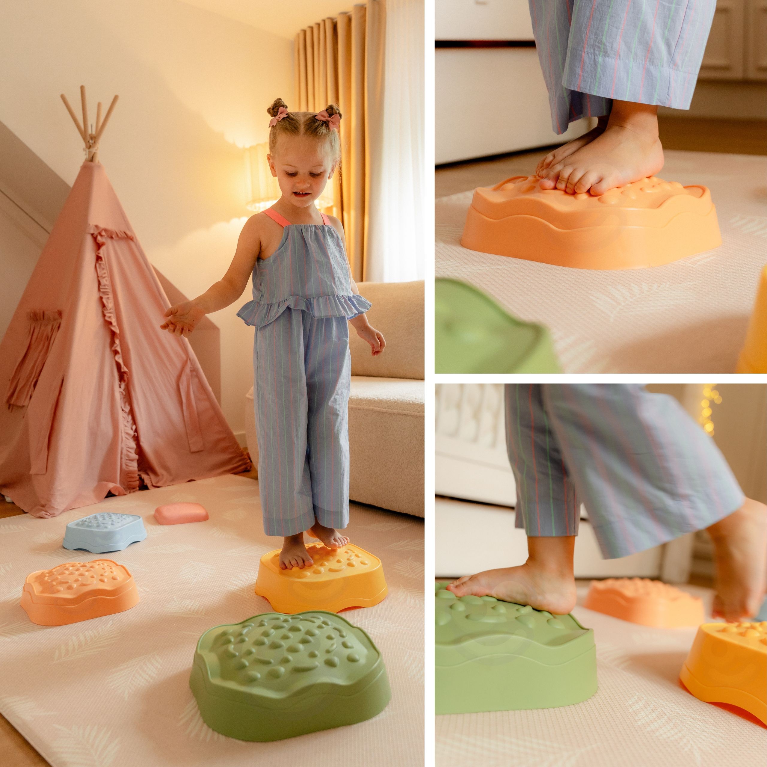 WOOPIE Sensory Balancing Stones 5 pcs. - Slika 6