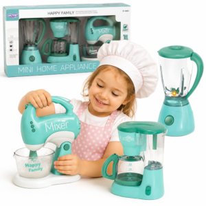 WOOPIE 3-in-1 Children’s Household Appliances Set: Mixer, Blender, Kitchen Robot