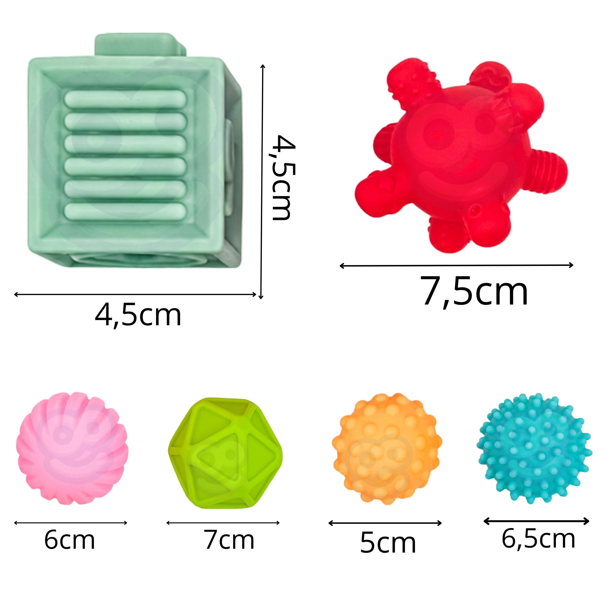 WOOPIE BABY Soft Sensory Blocks Teethers 23 pcs. - Slika 7