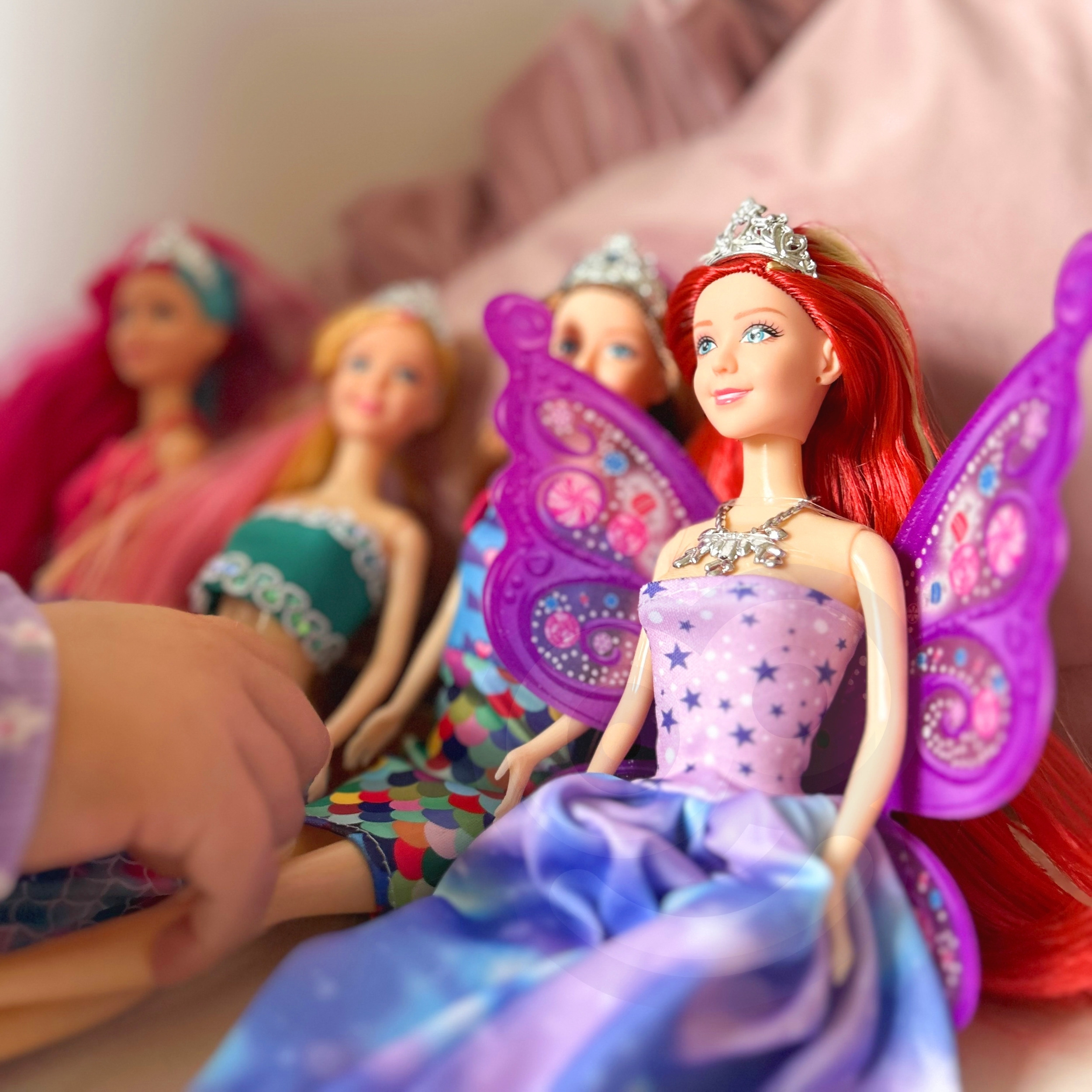 WOOPIE Set of 4 Magical Princesses - 4-in-1 Doll Box with Accessories - Slika 3