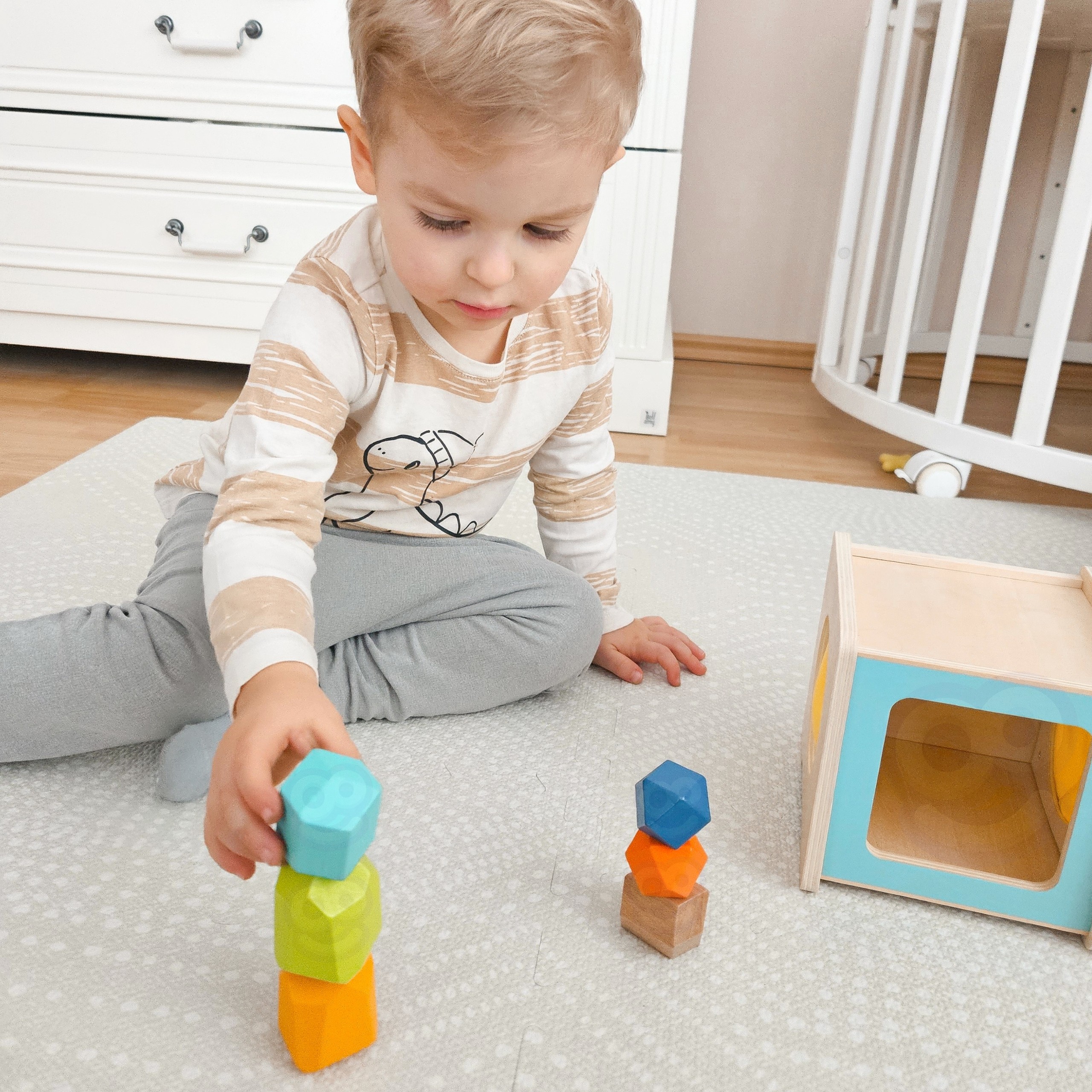 WOOPIE GREEN Box XXL Montessori Educational 7in1 Sensory Box 31-36 Months FSC - Slika 7