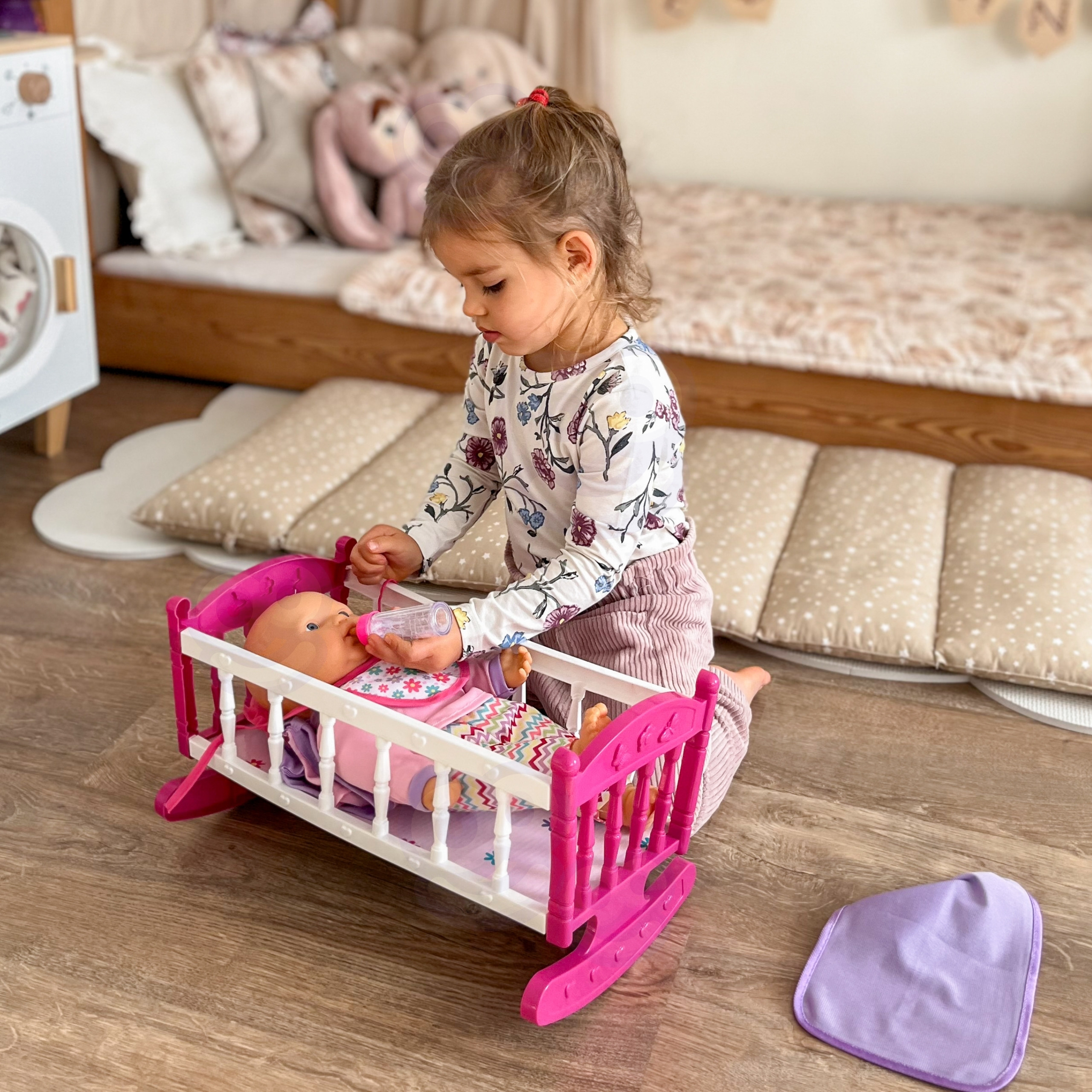 WOOPIE ROYAL XL Unicorn Babysitter with Cradle and Feeding Set - Slika 3