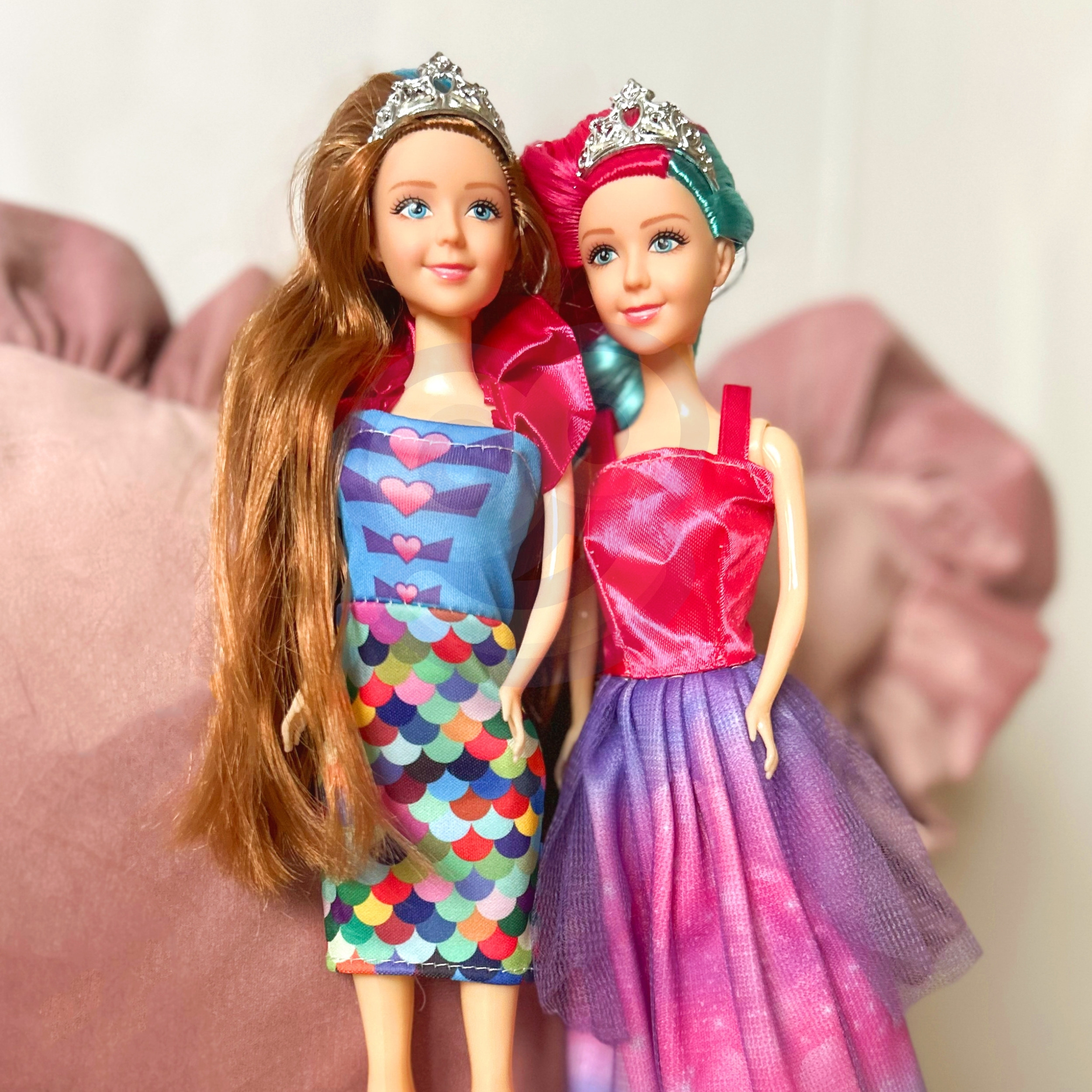 WOOPIE Set of 4 Magical Princesses - 4-in-1 Doll Box with Accessories - Slika 6