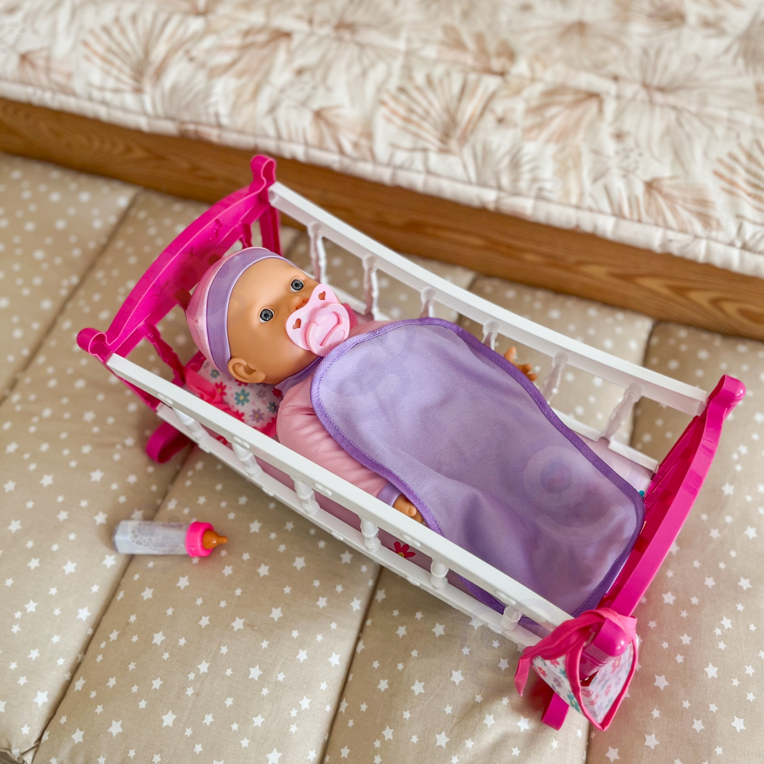 WOOPIE ROYAL XL Unicorn Babysitter with Cradle and Feeding Set - Slika 4