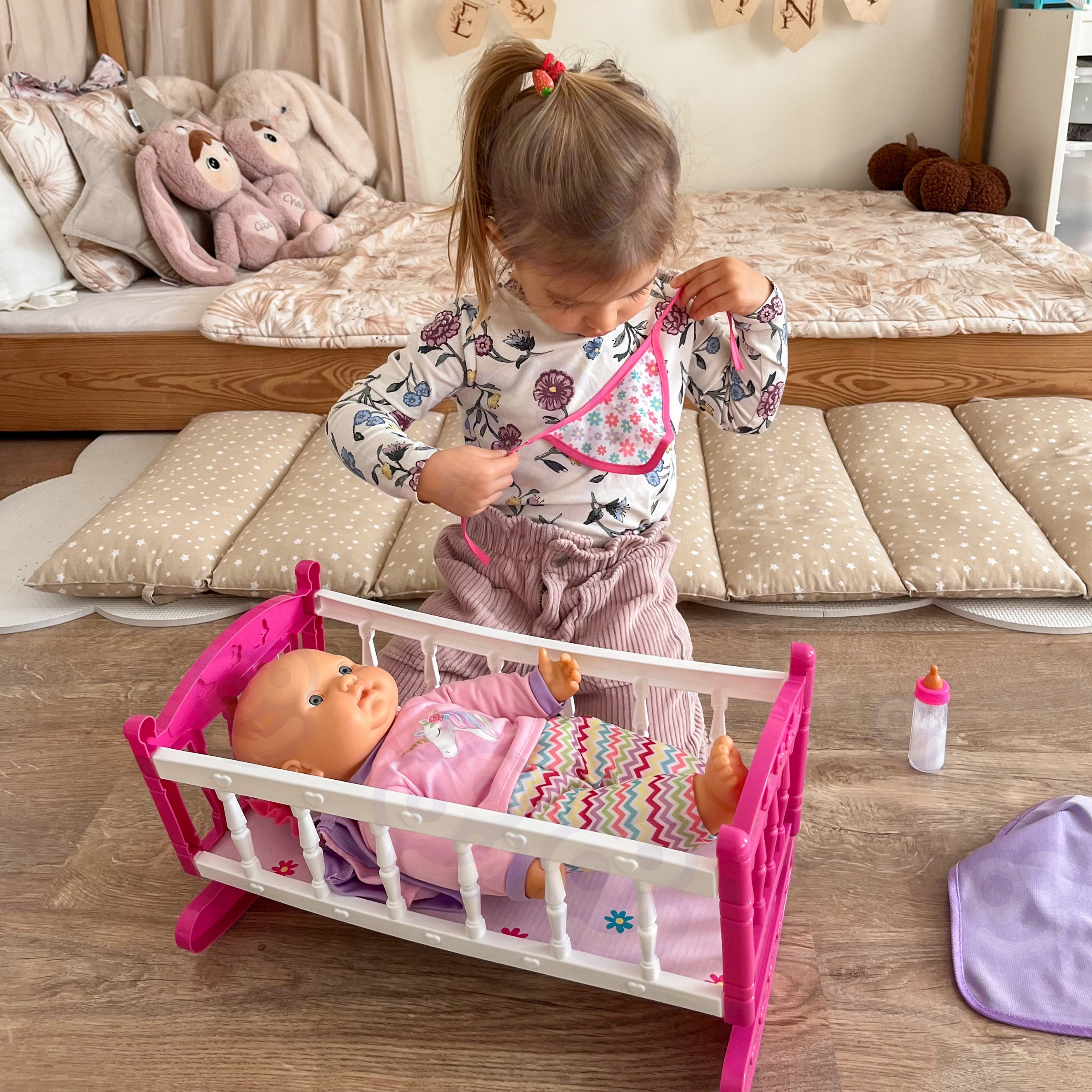 WOOPIE ROYAL XL Unicorn Babysitter with Cradle and Feeding Set - Slika 5