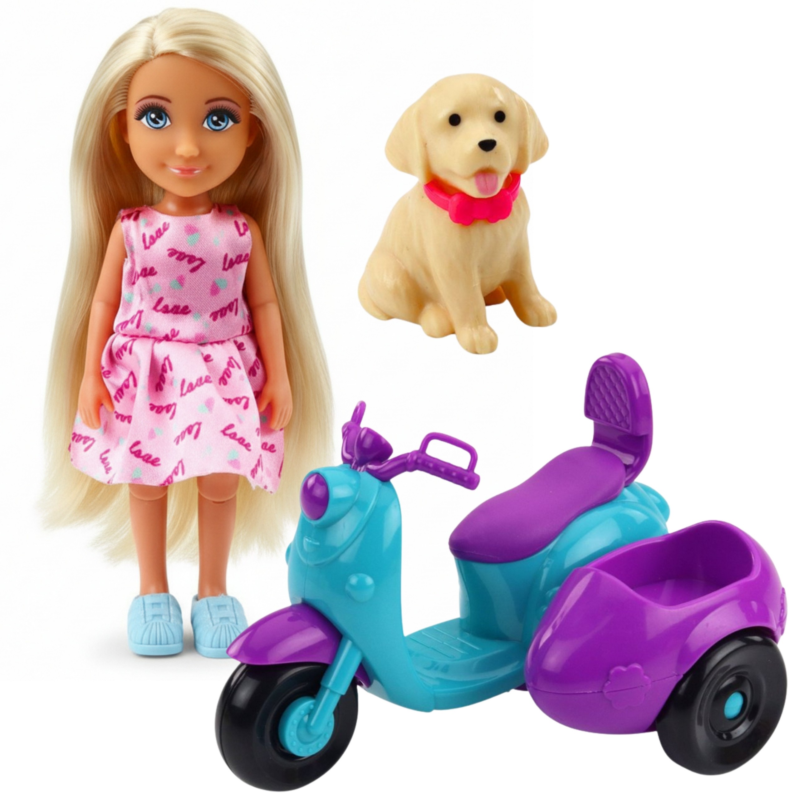 WOOPIE ROYAL Scooter Doll with Dog - Slika 4