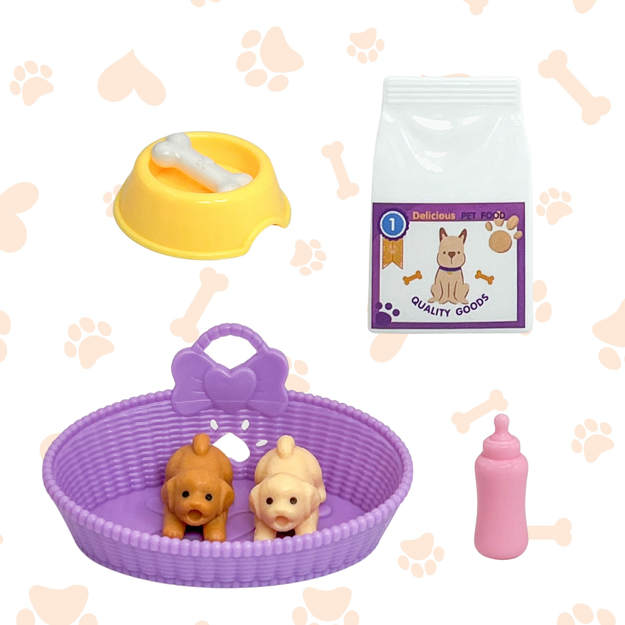 WOOPIE ROYAL Doll Set with Adorable Puppies and Accessories - Slika 5