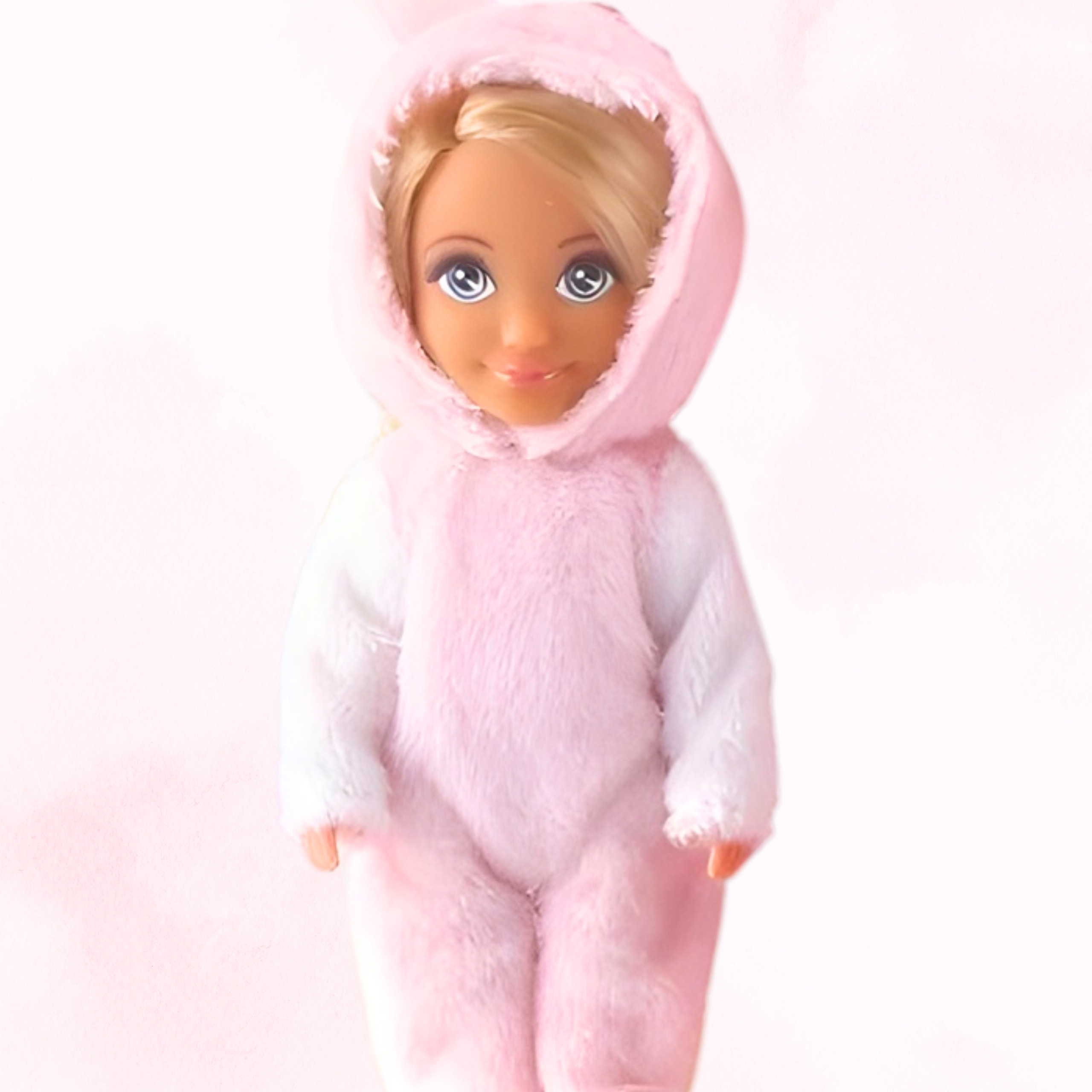 WOOPIE ROYAL Dolls Overalls Pink Bunnies Set of 2 - Slika 4