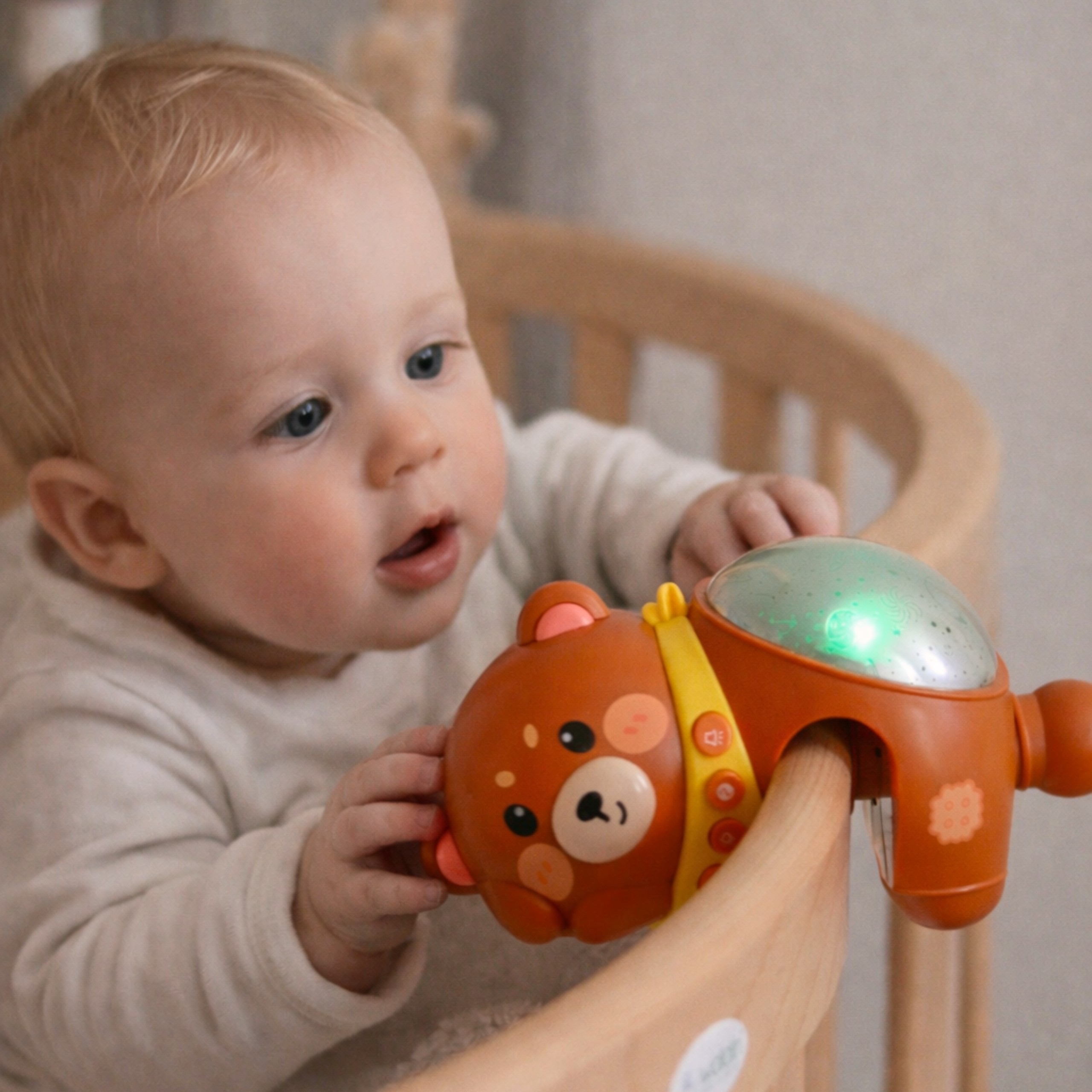 WOOPIE BABY Star Projector Teddy Bear Night Light for Children - Slika 4
