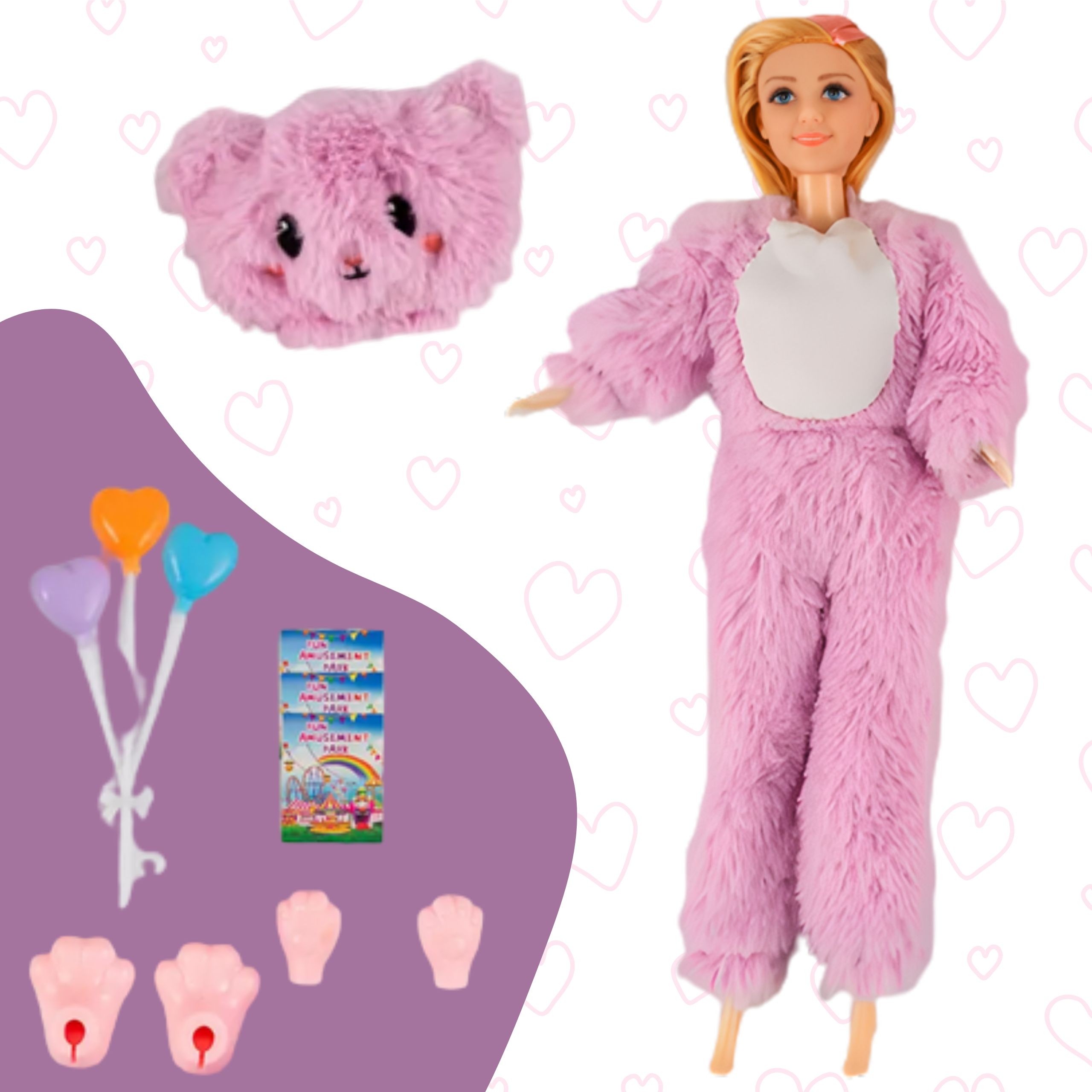 WOOPIE Doll in a Teddy Bear Costume Amusement Park - Slika 5