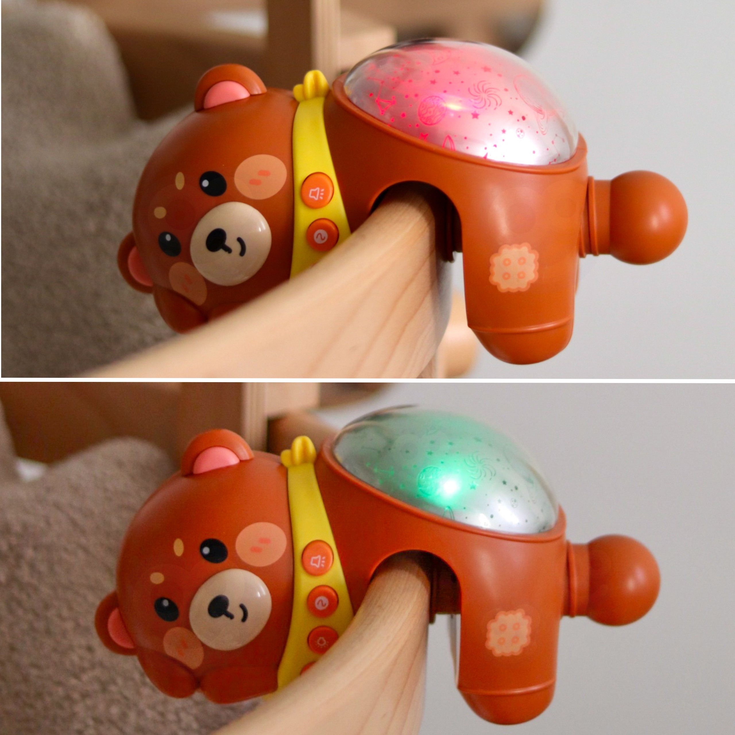 WOOPIE BABY Star Projector Teddy Bear Night Light for Children - Slika 5