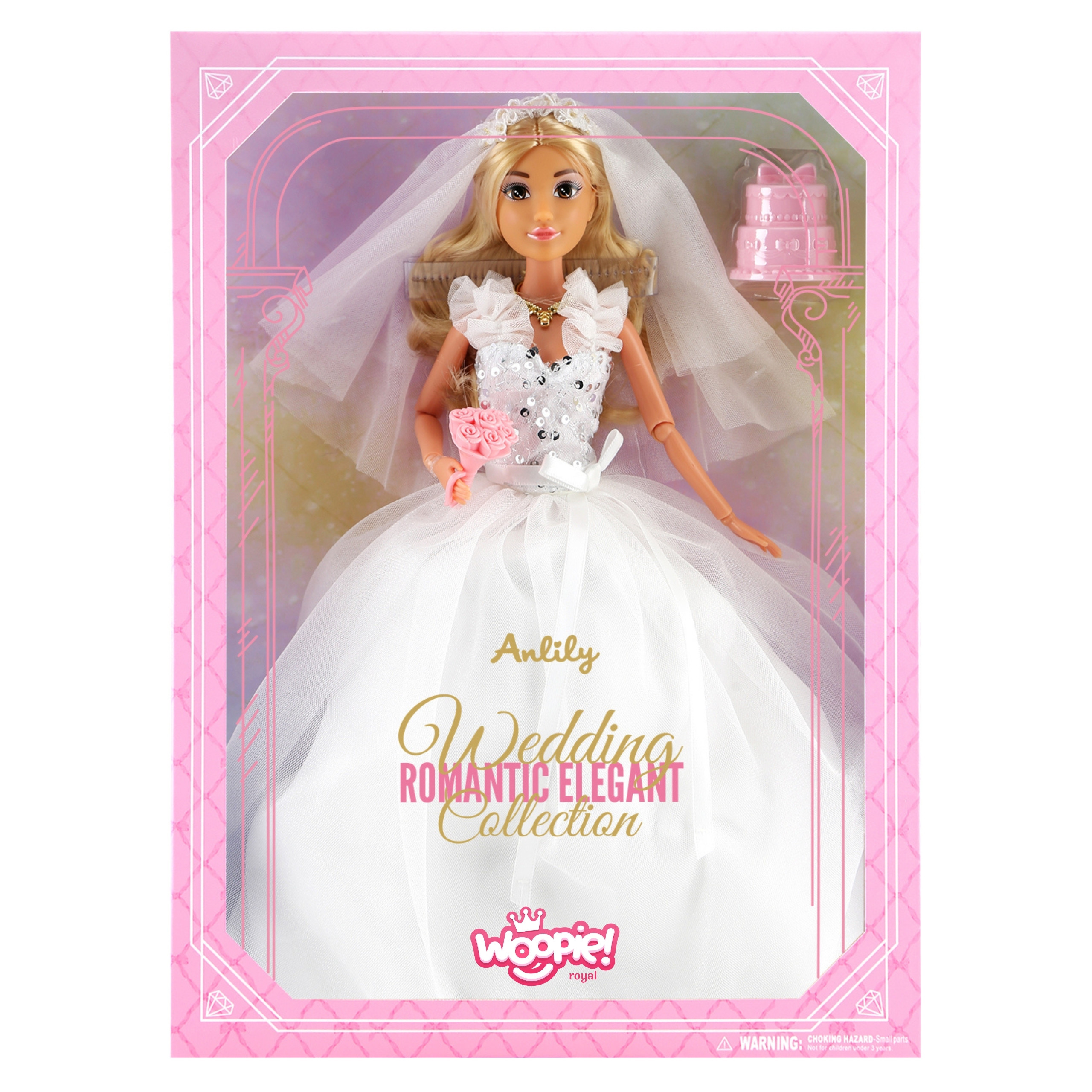 WOOPIE ROYAL Lily Doll 30 cm Bride Wedding Dress Accessories - Slika 6