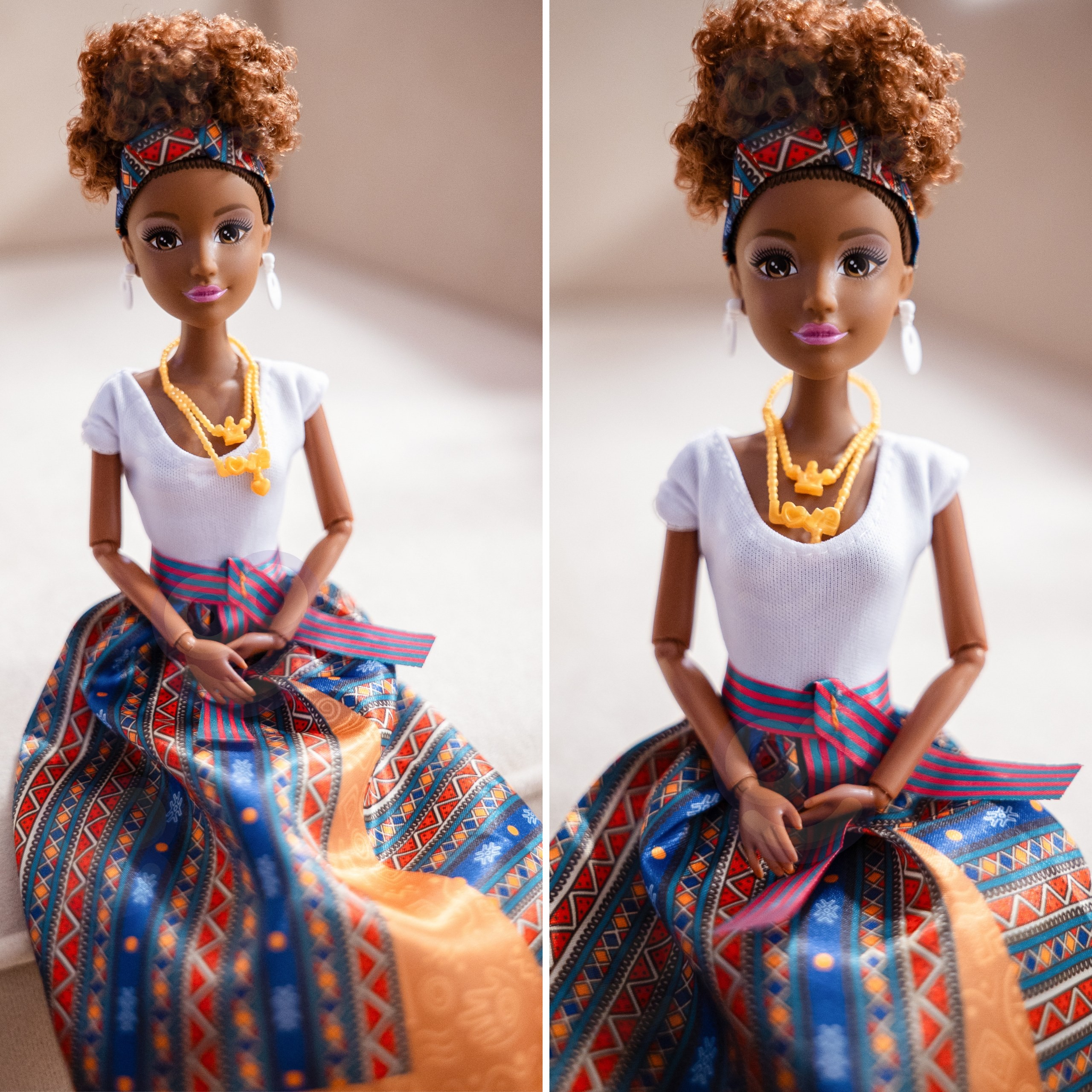 WOOPIE ROYAL Lili Mulatto Doll in an Elegant Dress - Slika 5