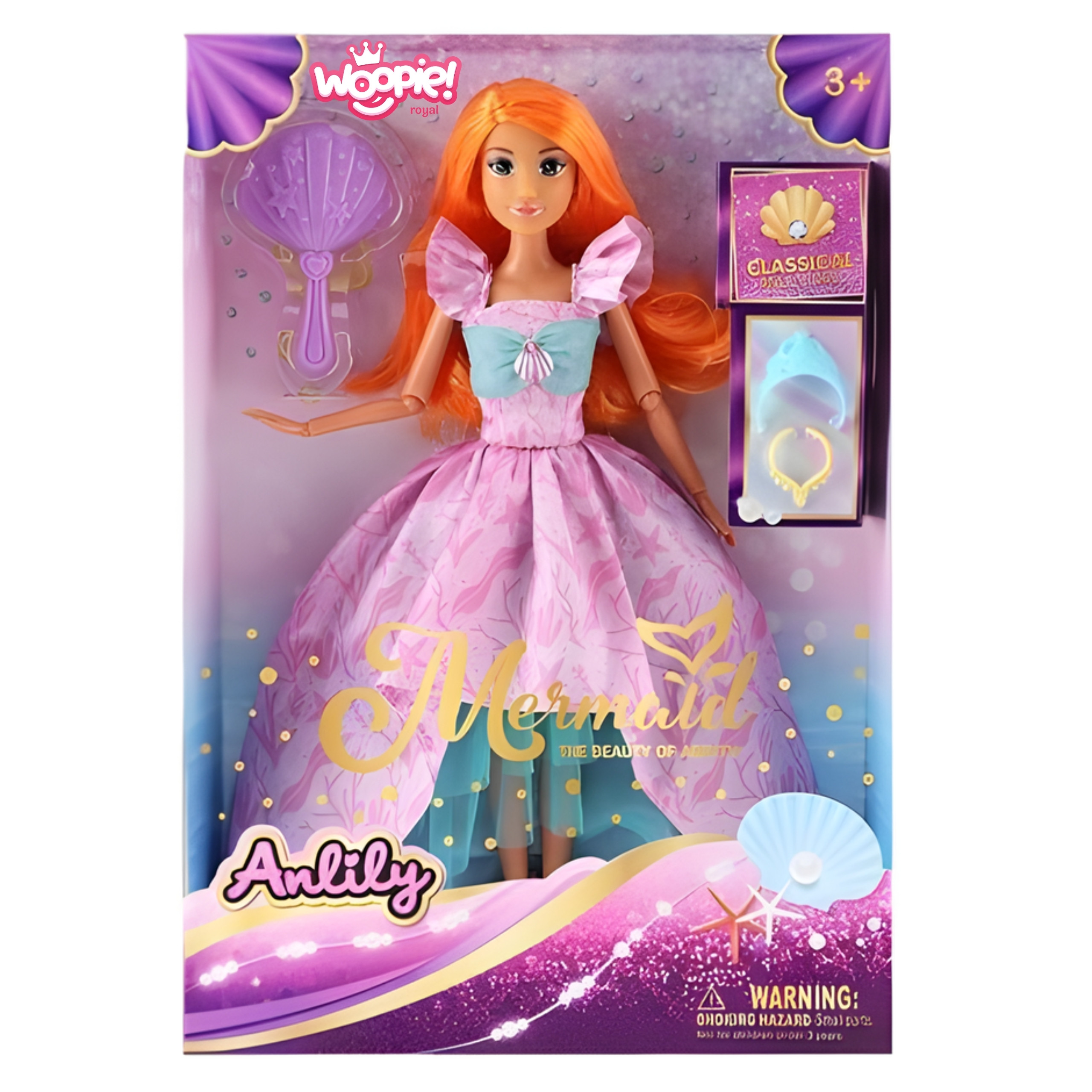 WOOPIE ROYAL Lili Princess Doll with Accessories – The Perfect Gift for a Little Princess - Slika 6