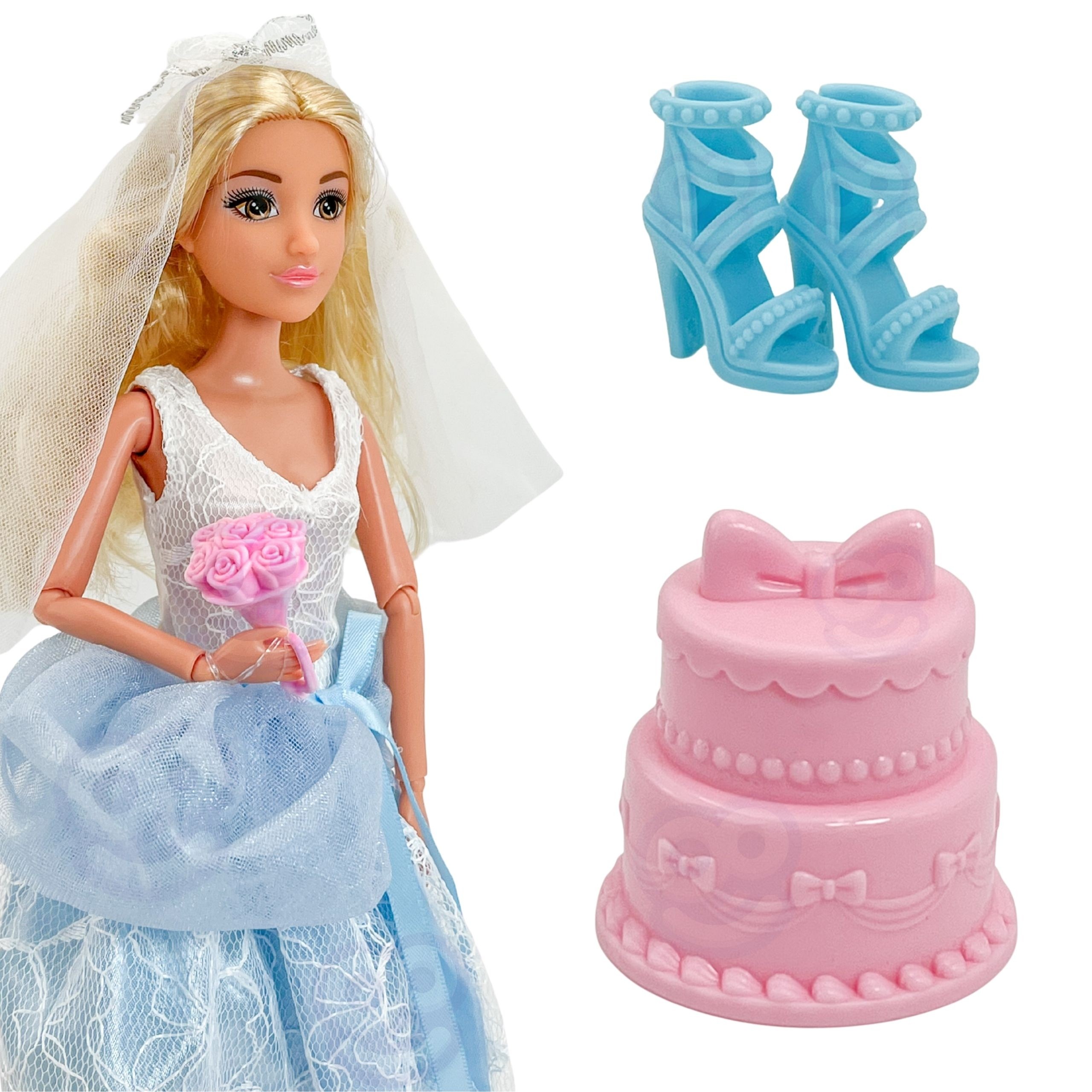 WOOPIE ROYAL LILY Bride with Cake Fashion Doll - Slika 4