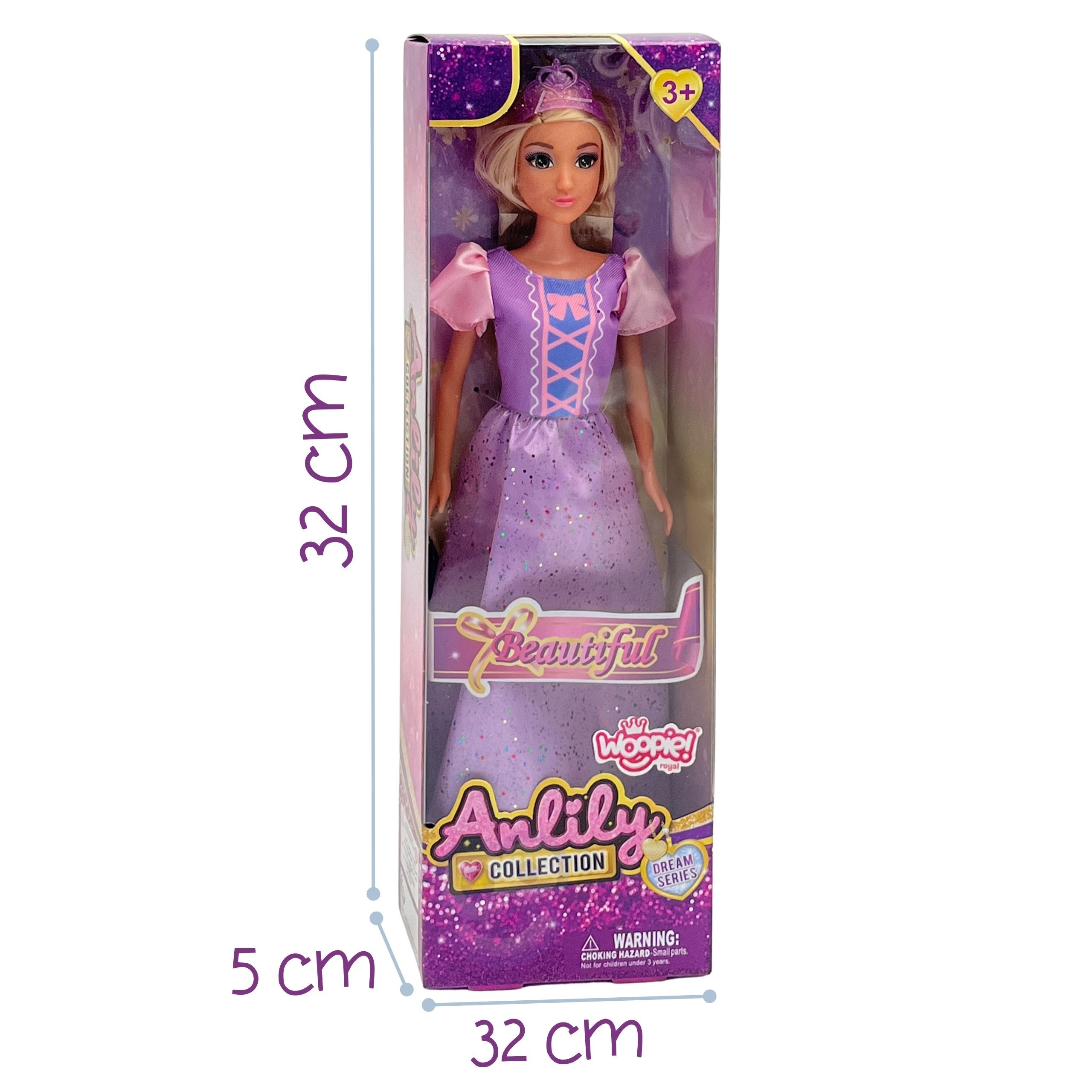 WOOPIE ROYAL Emi Style Fashion Doll 32 cm - Stylish Princess in a Pink Dress + Accessories - Slika 8