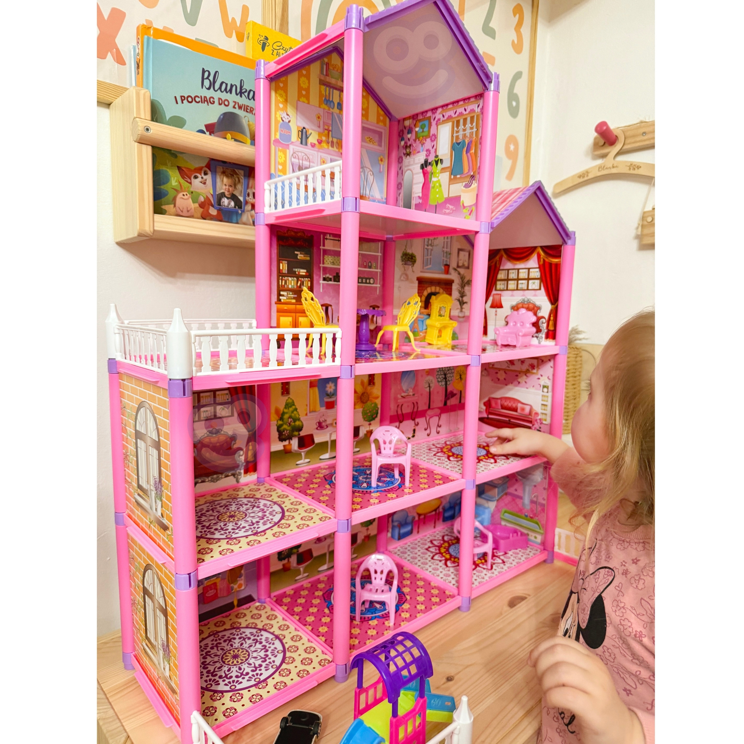 WOOPIE Mega Villa Dollhouse LOVELY HOUSE 194 pcs. - Slika 4