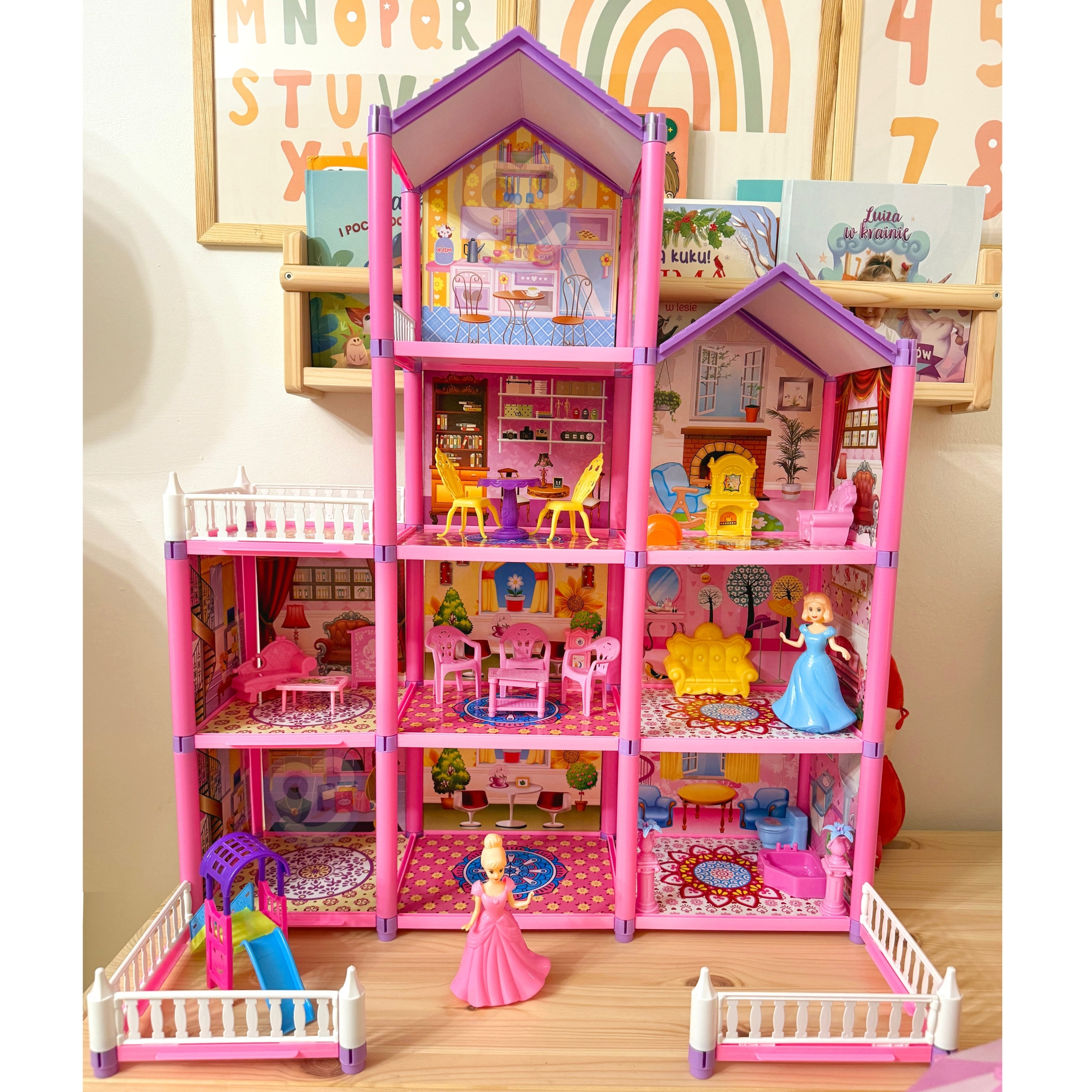 WOOPIE Mega Villa Dollhouse LOVELY HOUSE 194 pcs. - Slika 5