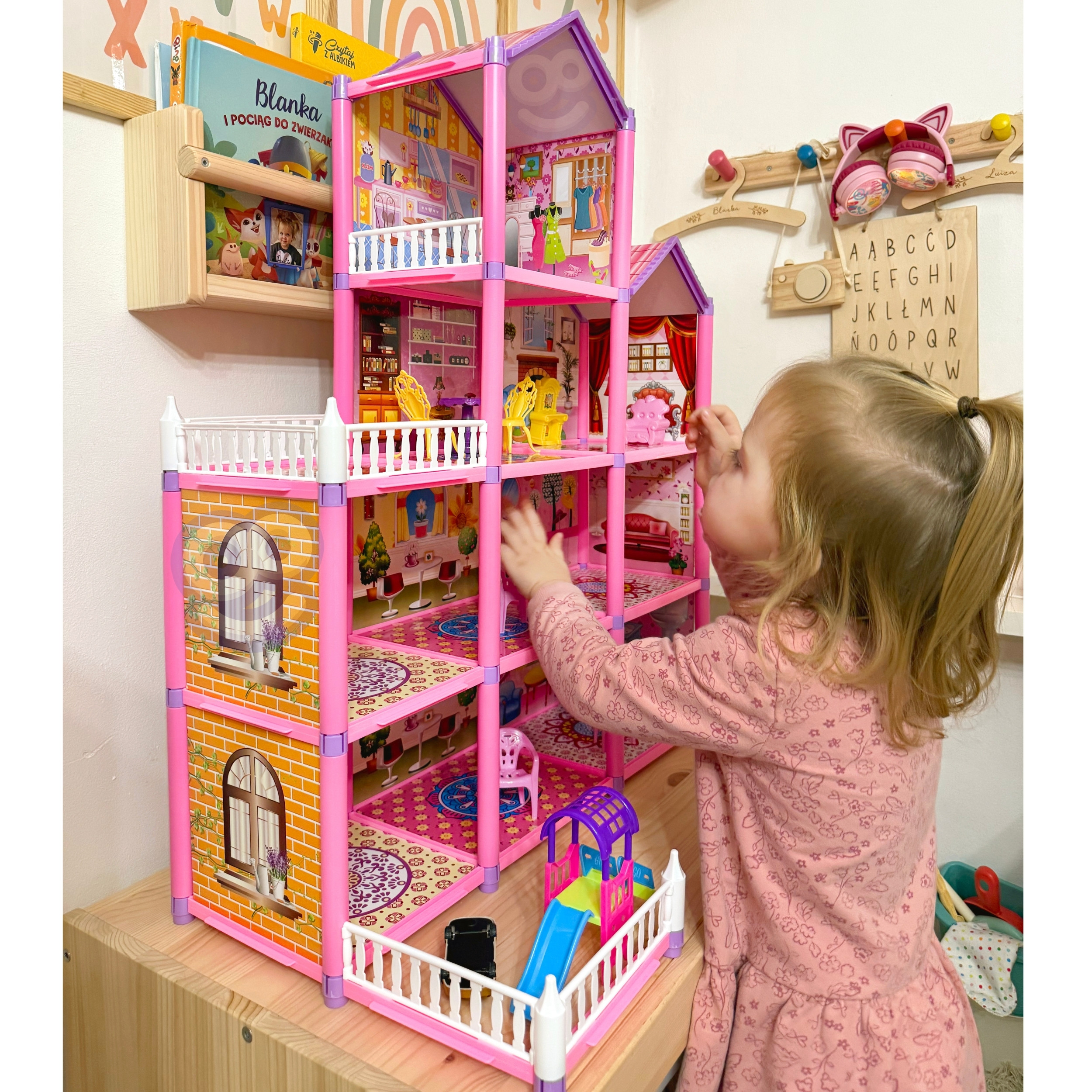 WOOPIE Mega Villa Dollhouse LOVELY HOUSE 194 pcs. - Slika 6