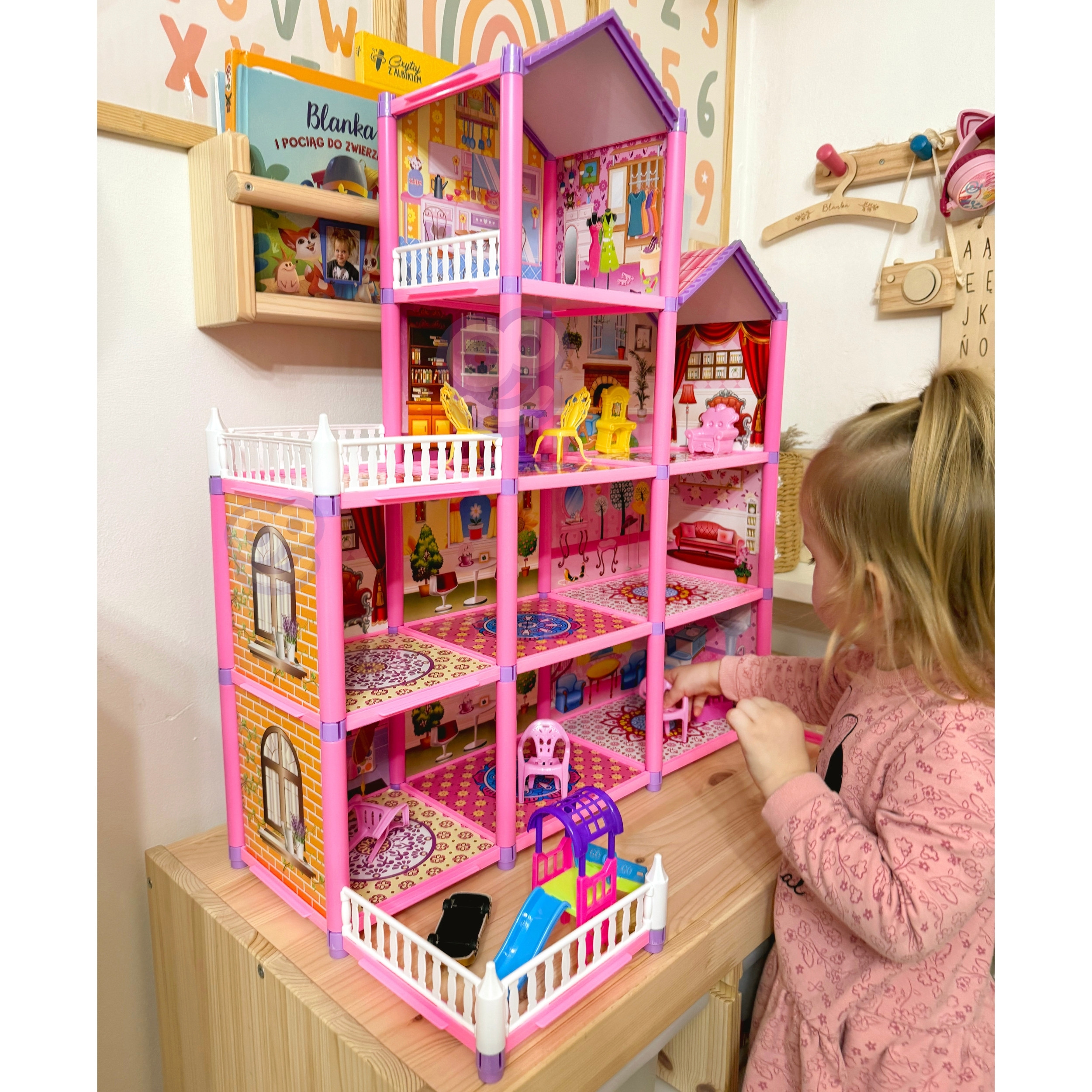 WOOPIE Mega Villa Dollhouse LOVELY HOUSE 194 pcs. - Slika 7