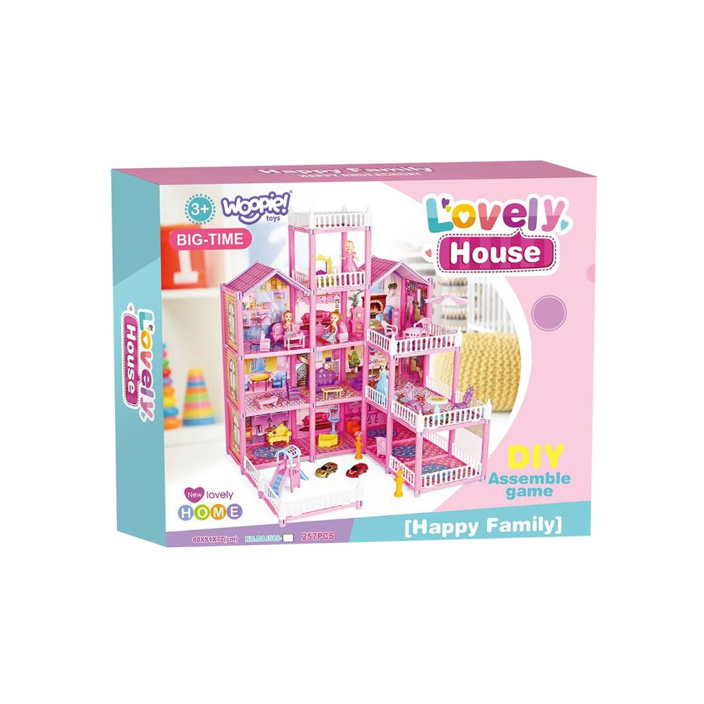 WOOPIE Mega Villa Dollhouse LOVELY HOUSE 194 pcs. - Slika 8