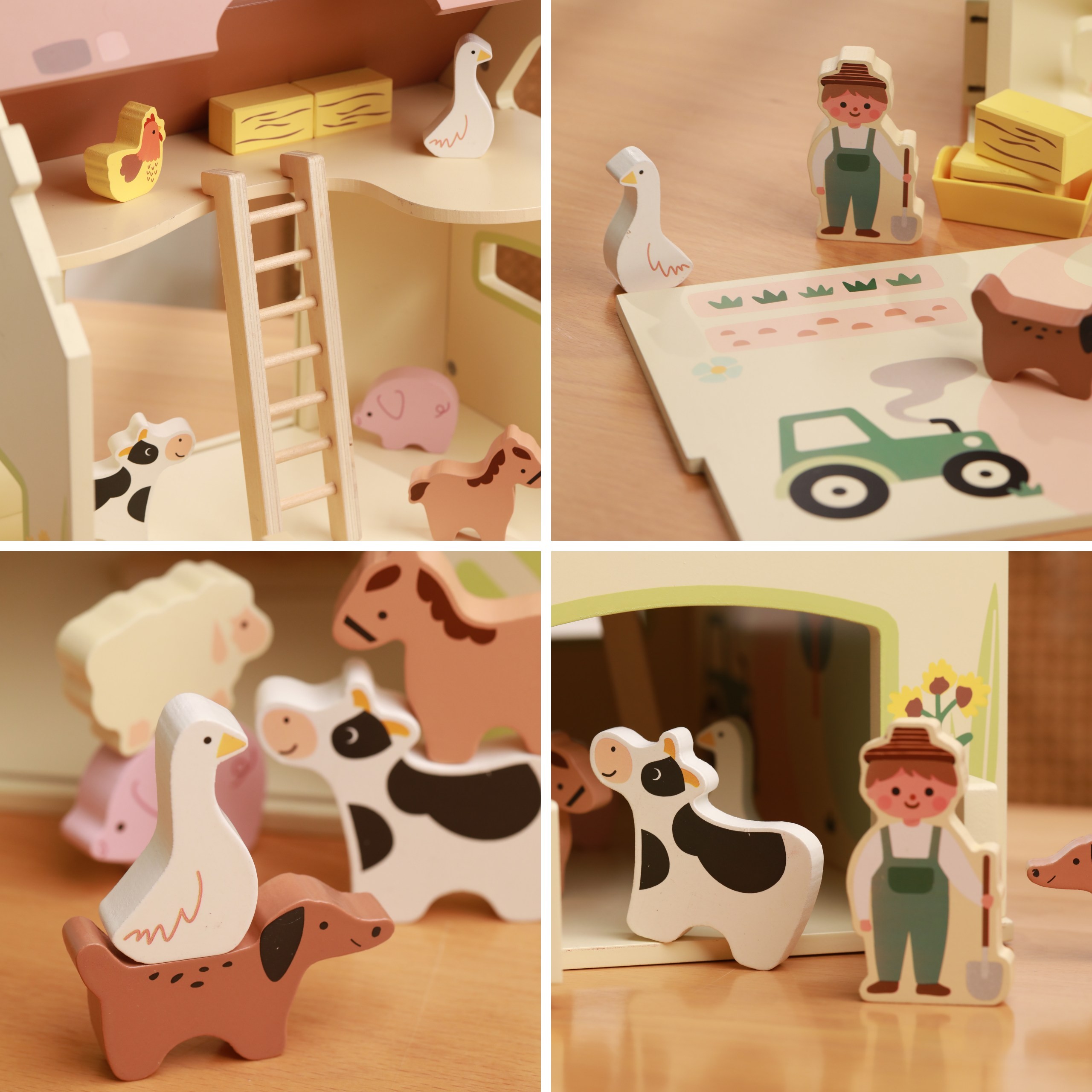 CLASSIC WORLD Wooden Farm House Vintage Figure Set 17 pcs. - Slika 5