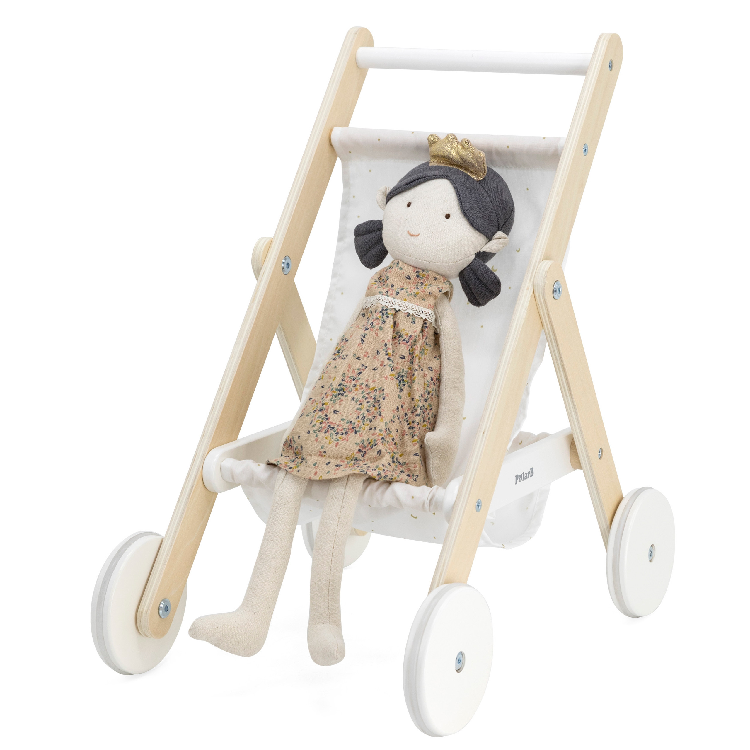 VIGA PolarB Wooden Doll Stroller - Slika 6