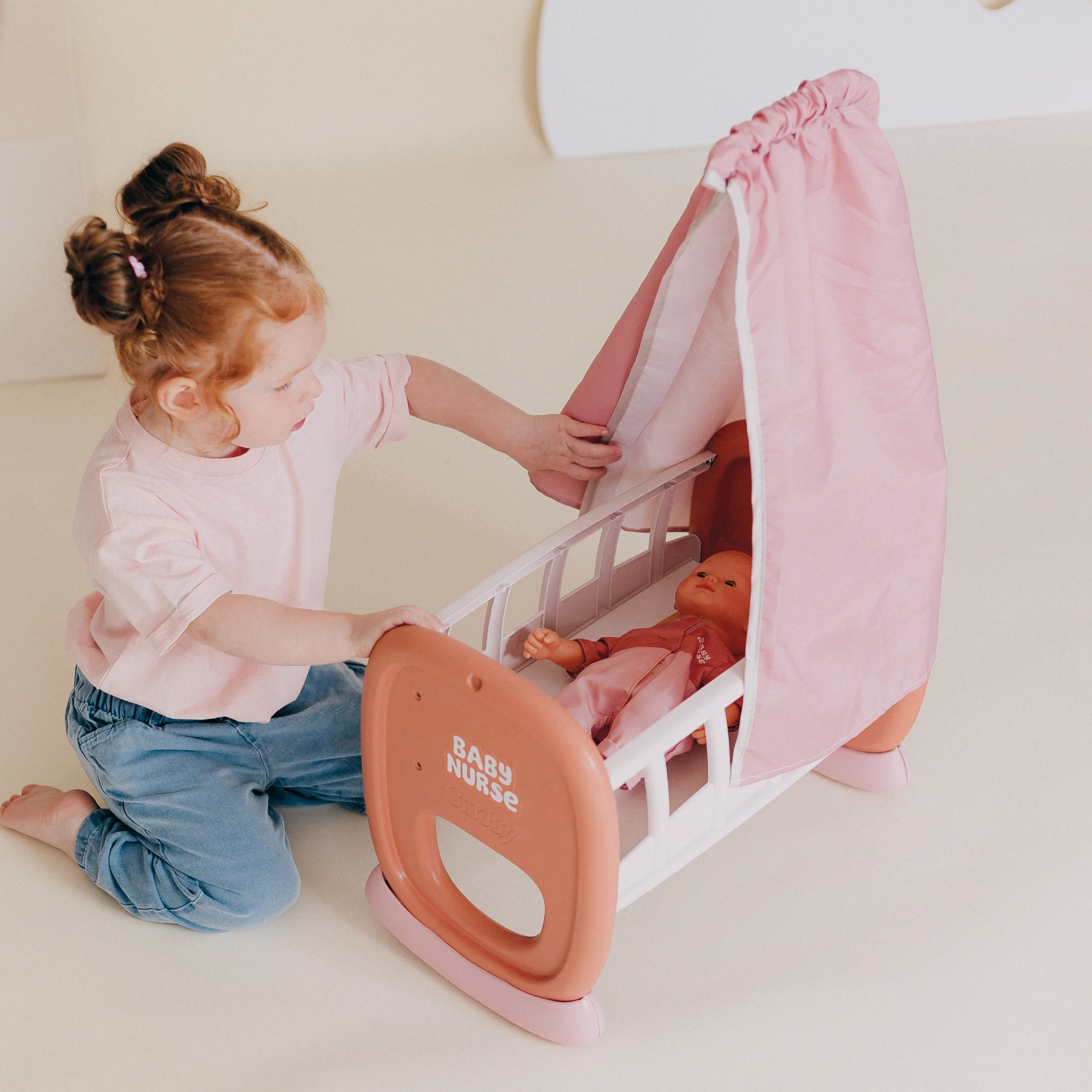 Smoby Baby Nurse Cradle with Canopy - Slika 4
