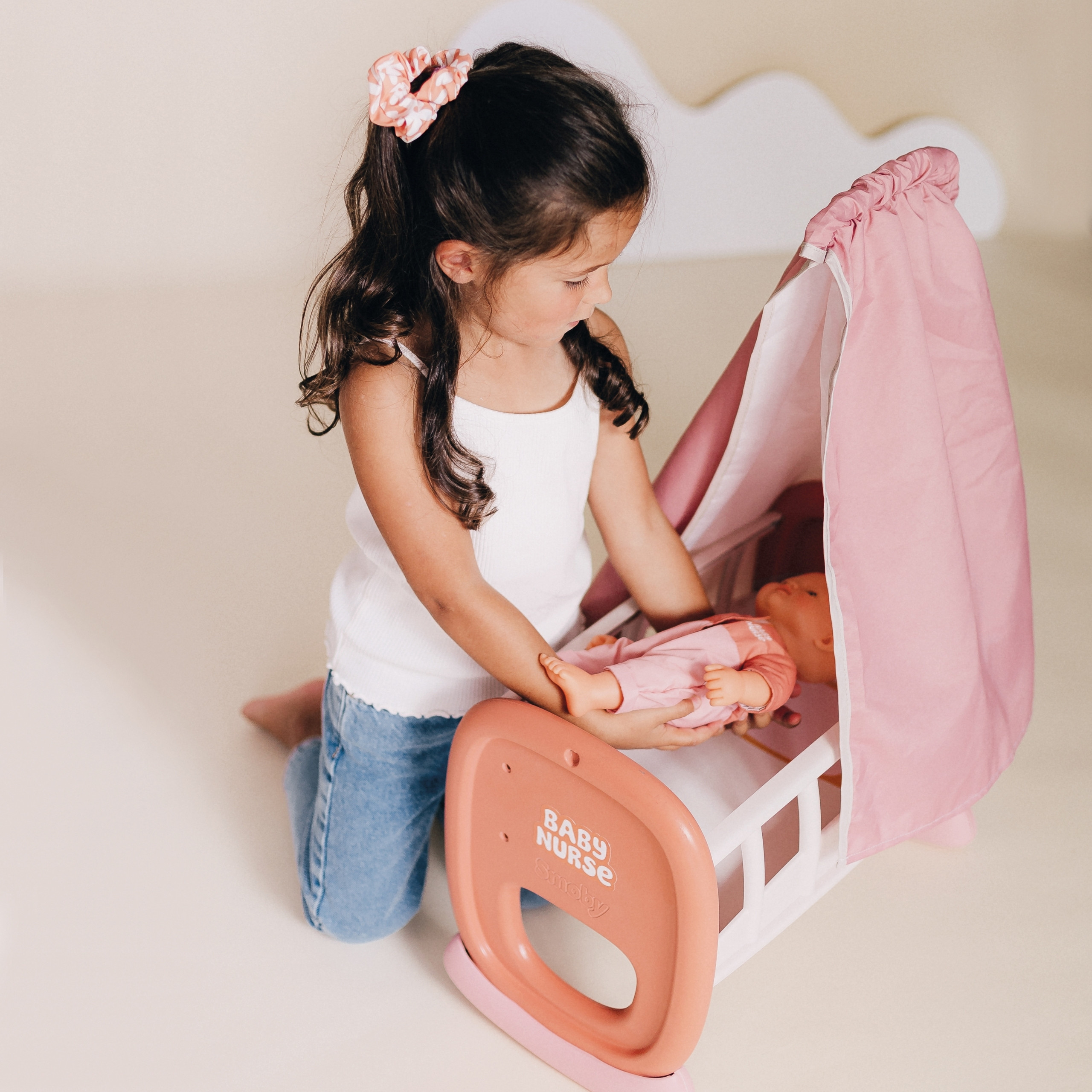 Smoby Baby Nurse Cradle with Canopy - Slika 5