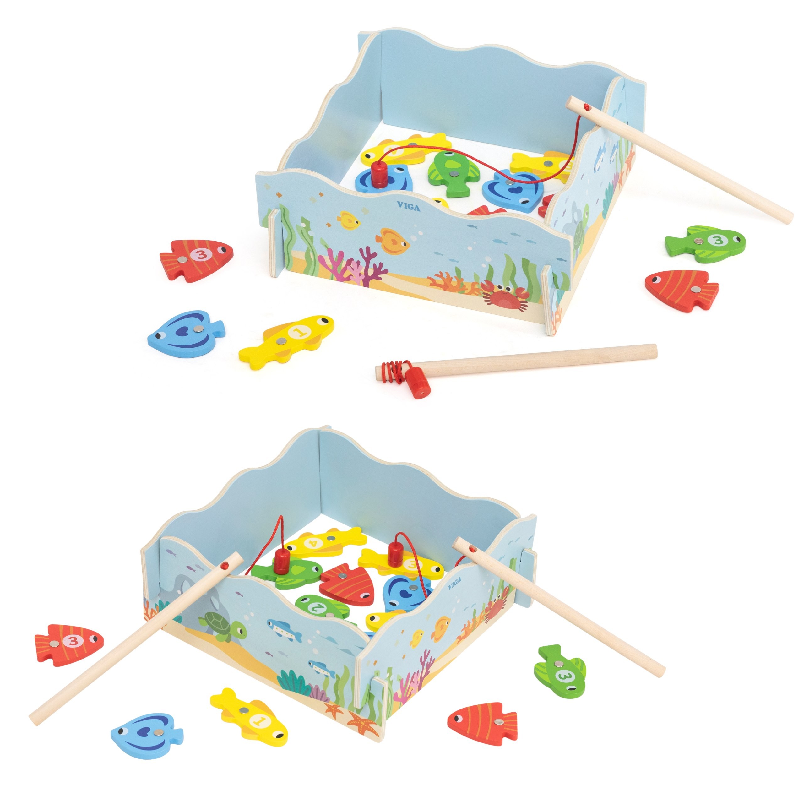 VIGA Wooden Magnetic Fishing Game – Learning and Fun in One - Slika 7