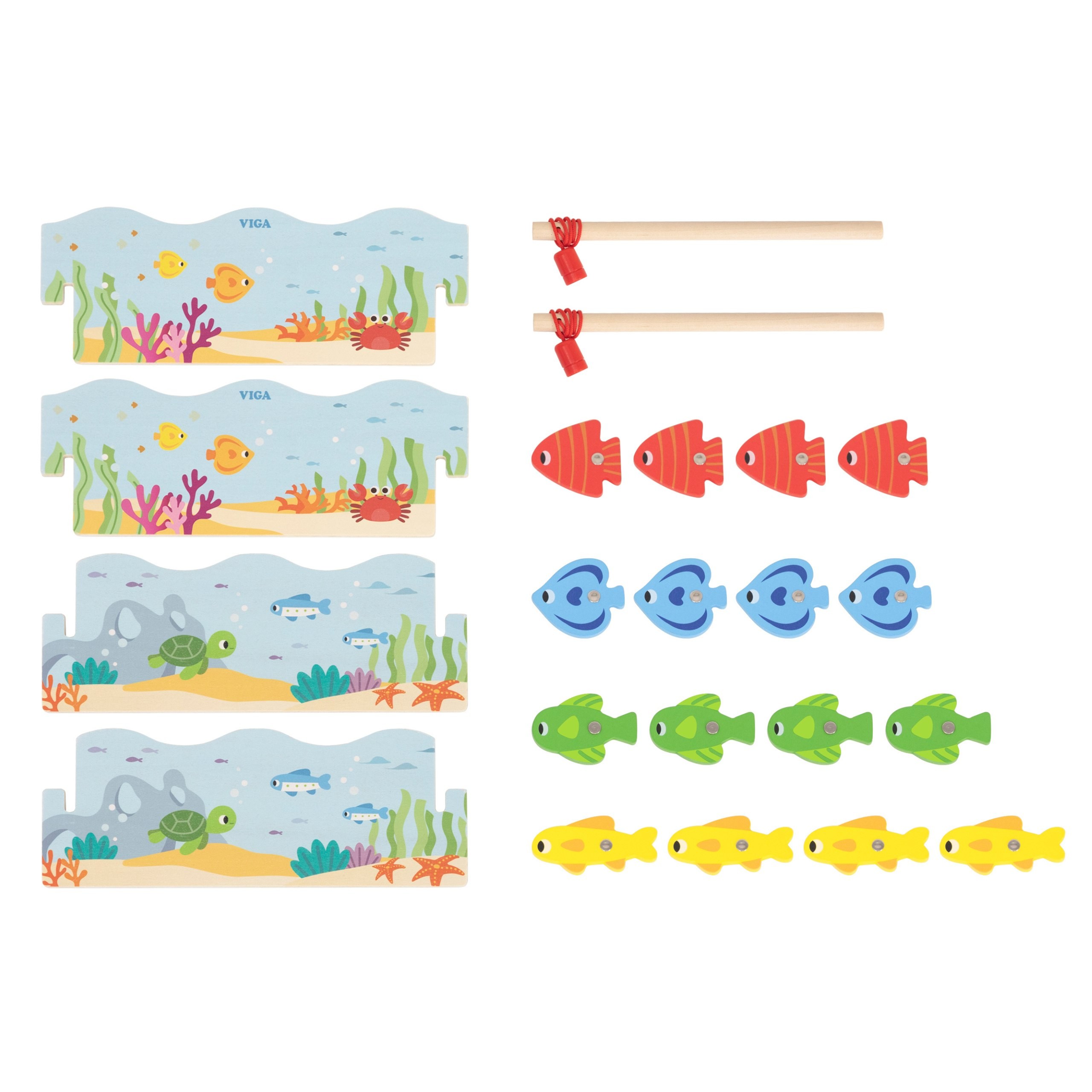 VIGA Wooden Magnetic Fishing Game – Learning and Fun in One - Slika 8