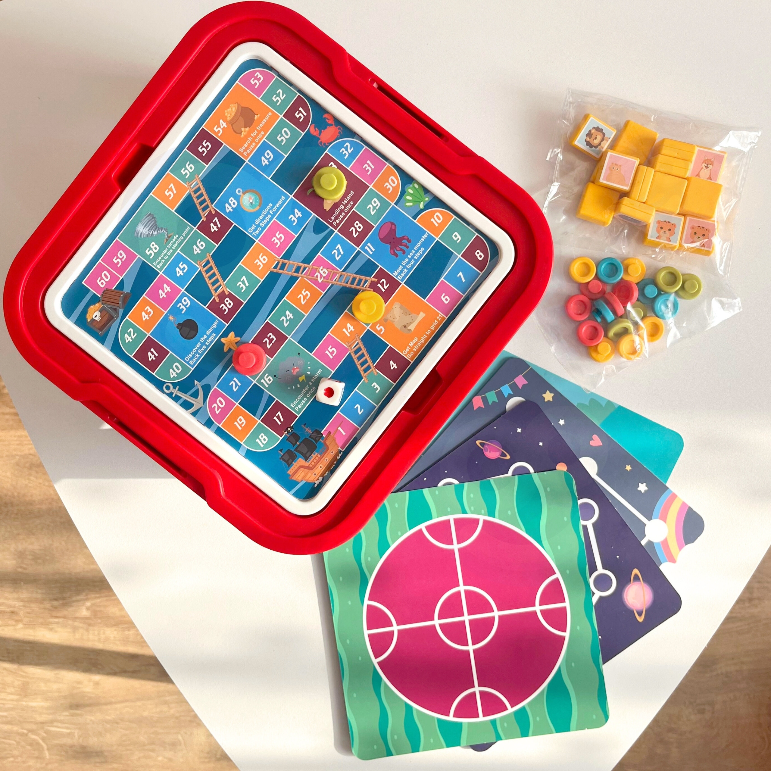 WOOPIE Logic Board Game Table 65 Pieces 10-in-1 Set - Slika 6
