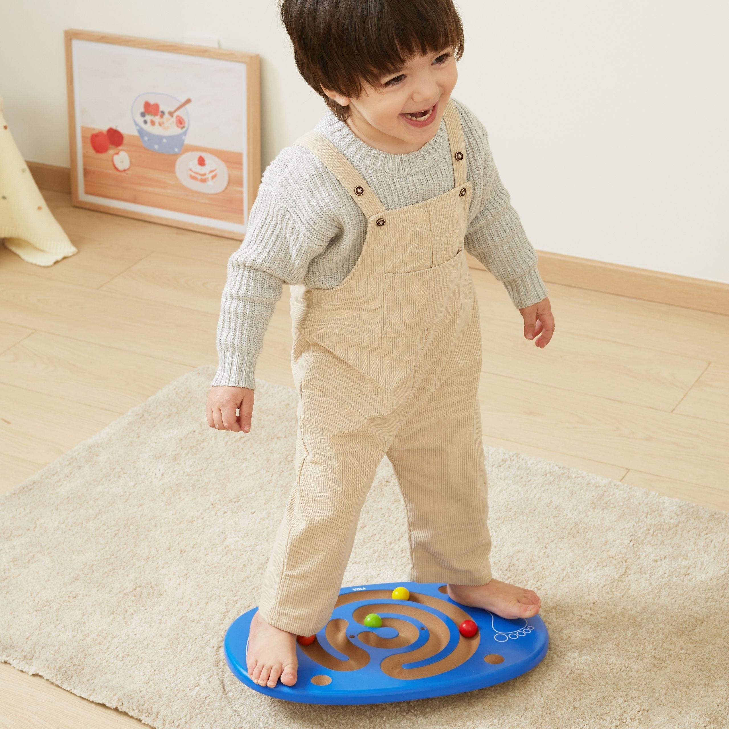 VIGA Sensory Wooden Balance Board with Maze - Slika 3