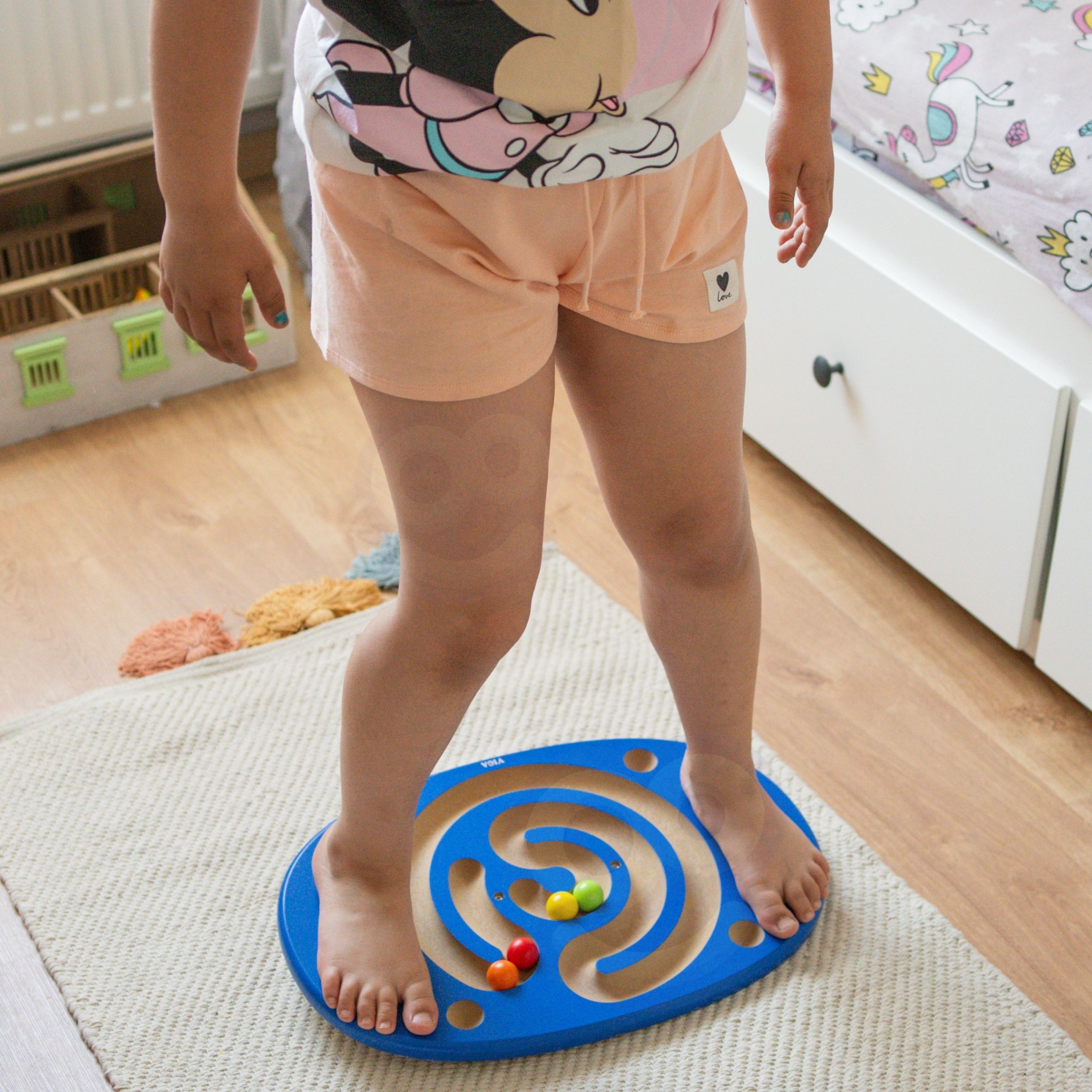 VIGA Sensory Wooden Balance Board with Maze - Slika 6