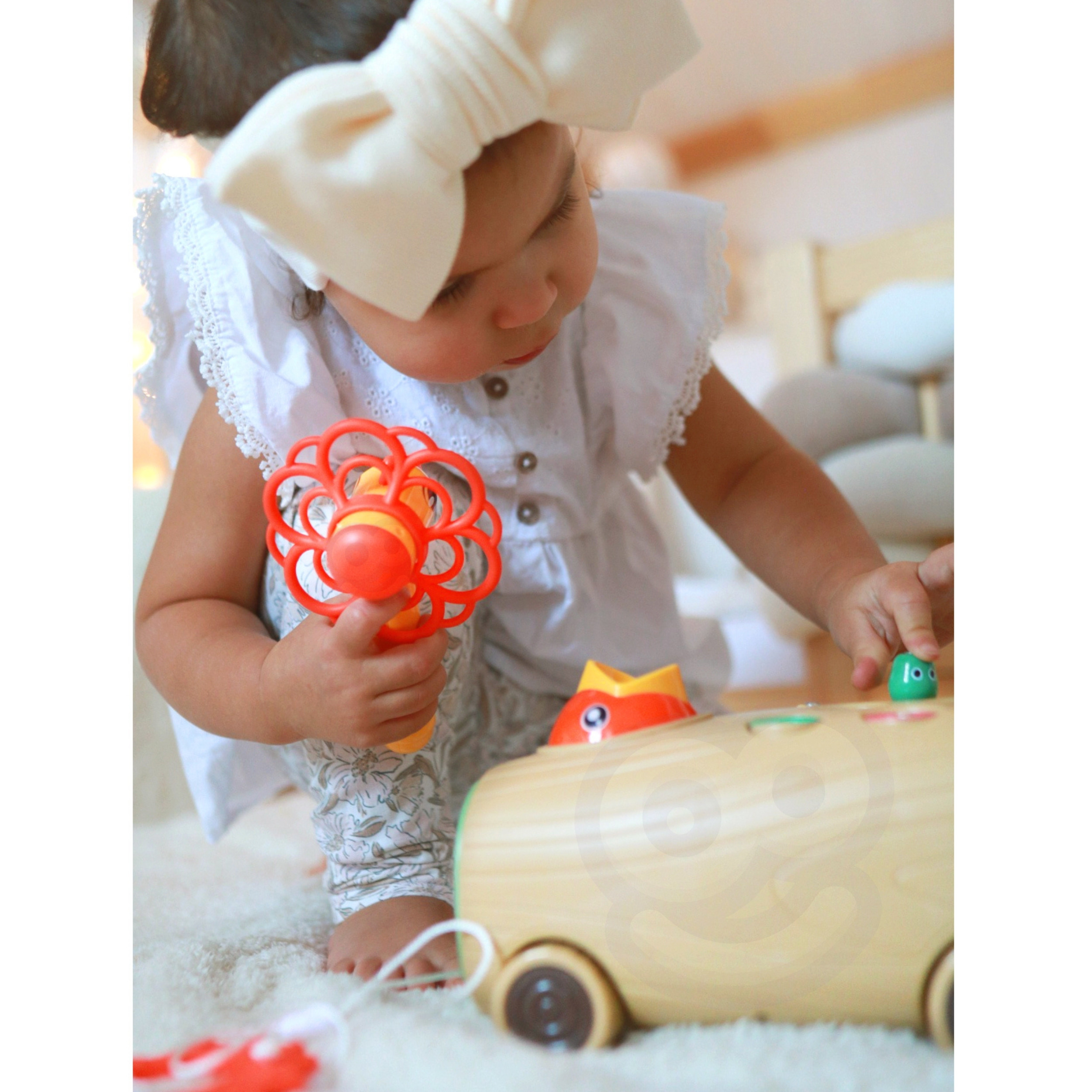 WOOPIE Arcade Game Woodpecker Bug Hammer 3in1 Stroller Puller for Babies - Slika 3