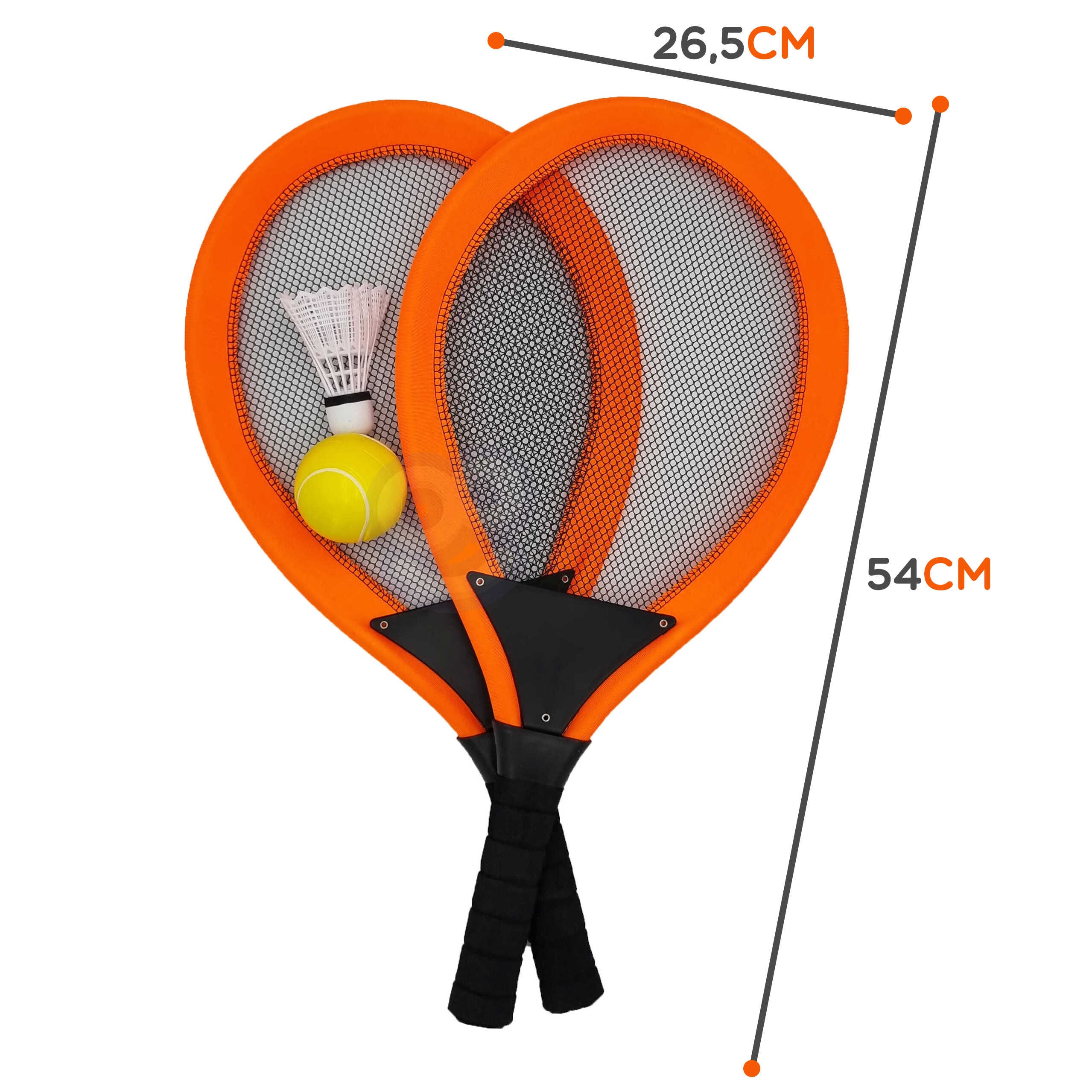 WOOPIE Large Tennis Badminton Rackets for Kids Set + Shuttlecock - Slika 6