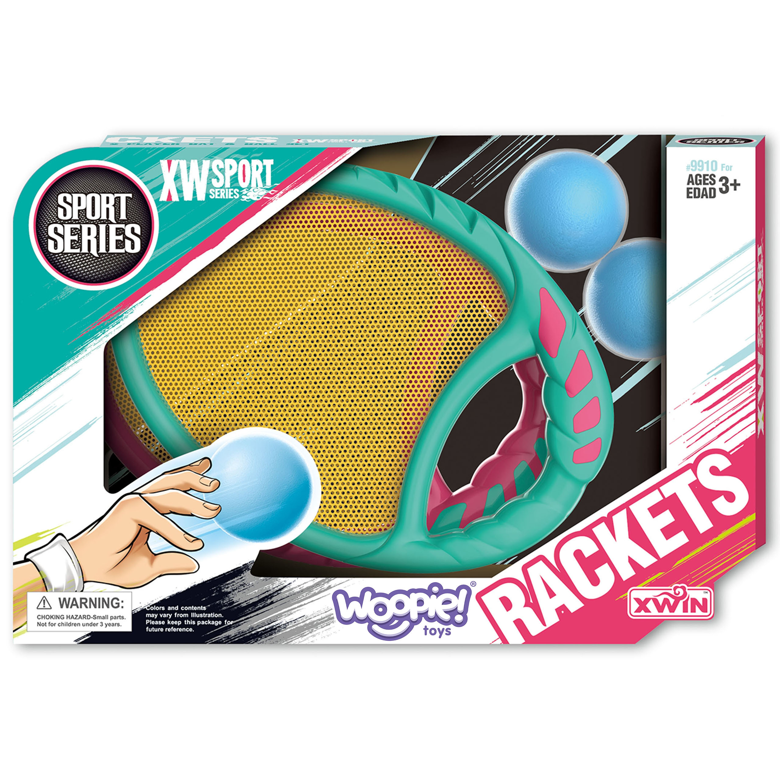 WOOPIE Catch Ball Arcade Game 2 Paddles + 2 Balls - Slika 6