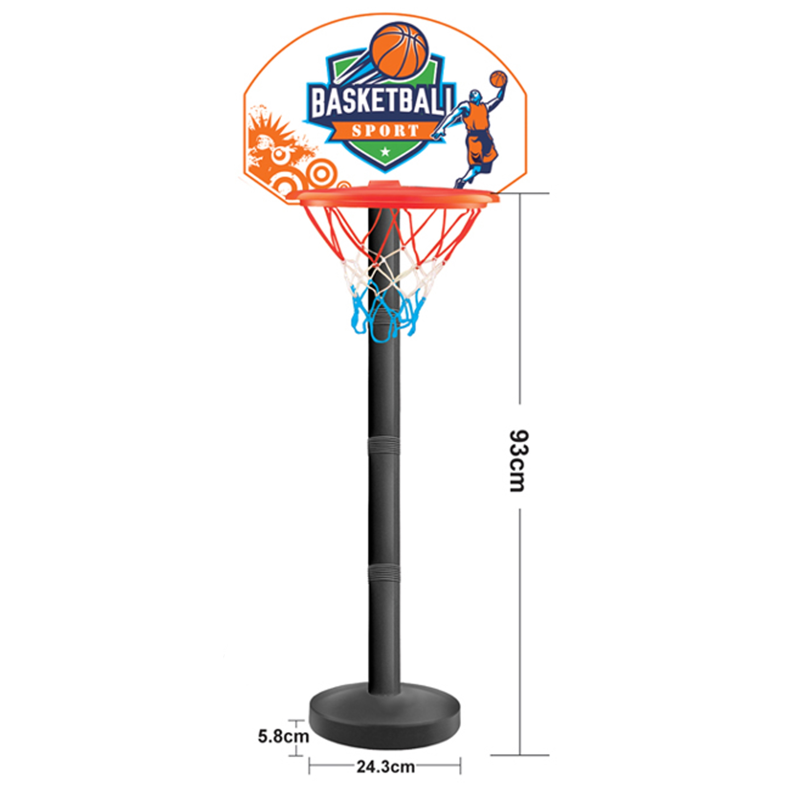 WOOPIE Basketball Set Ball Skill Game with 93cm - Slika 3