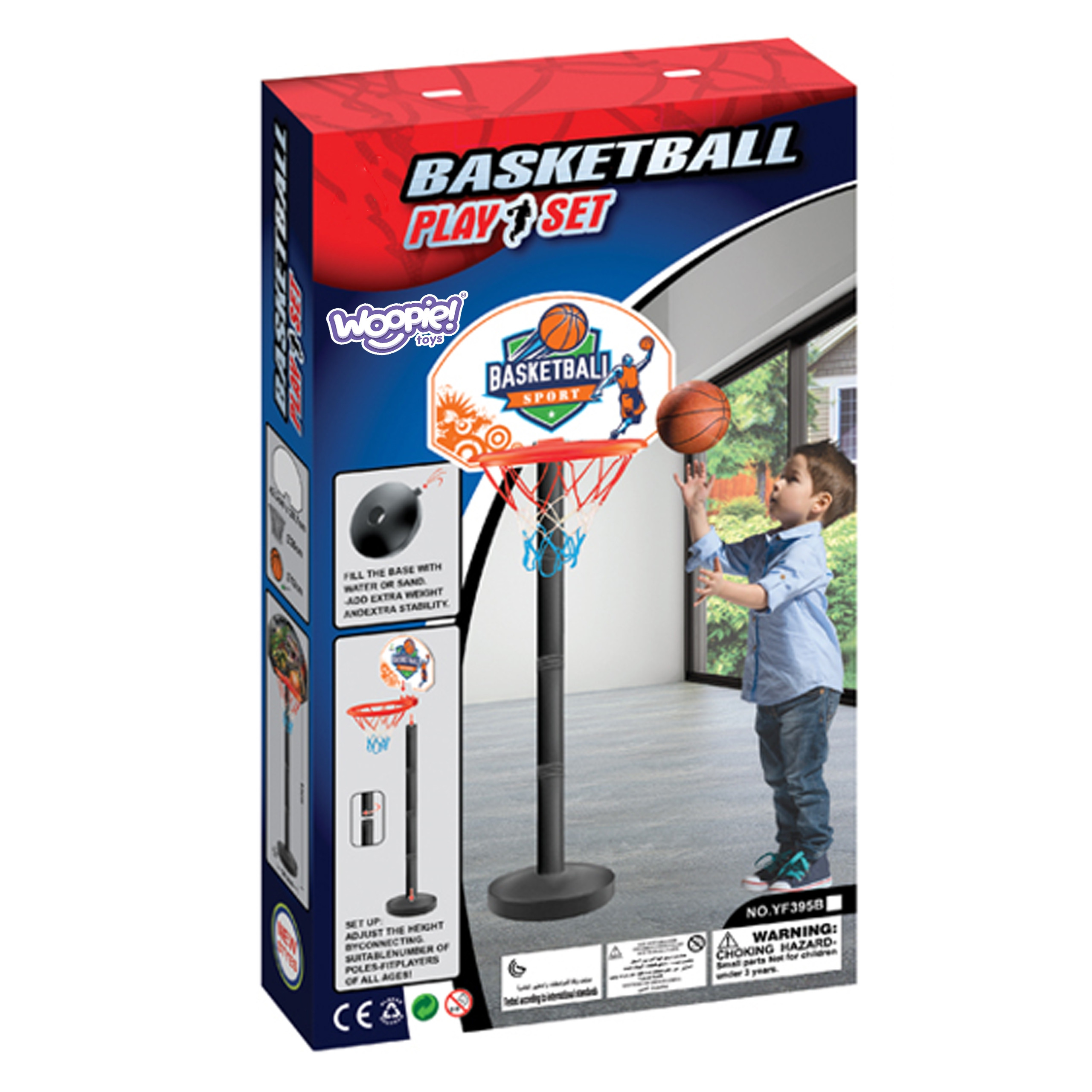 WOOPIE Basketball Set Ball Skill Game with 93cm - Slika 4