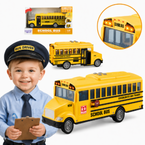 WOOPIE Interactive Electric School Bus 1:20 Light Sound Gift