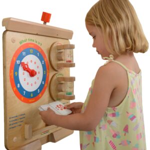 MASTERKIDZ Learning to Read the Clock Flex Wall Educational Board
