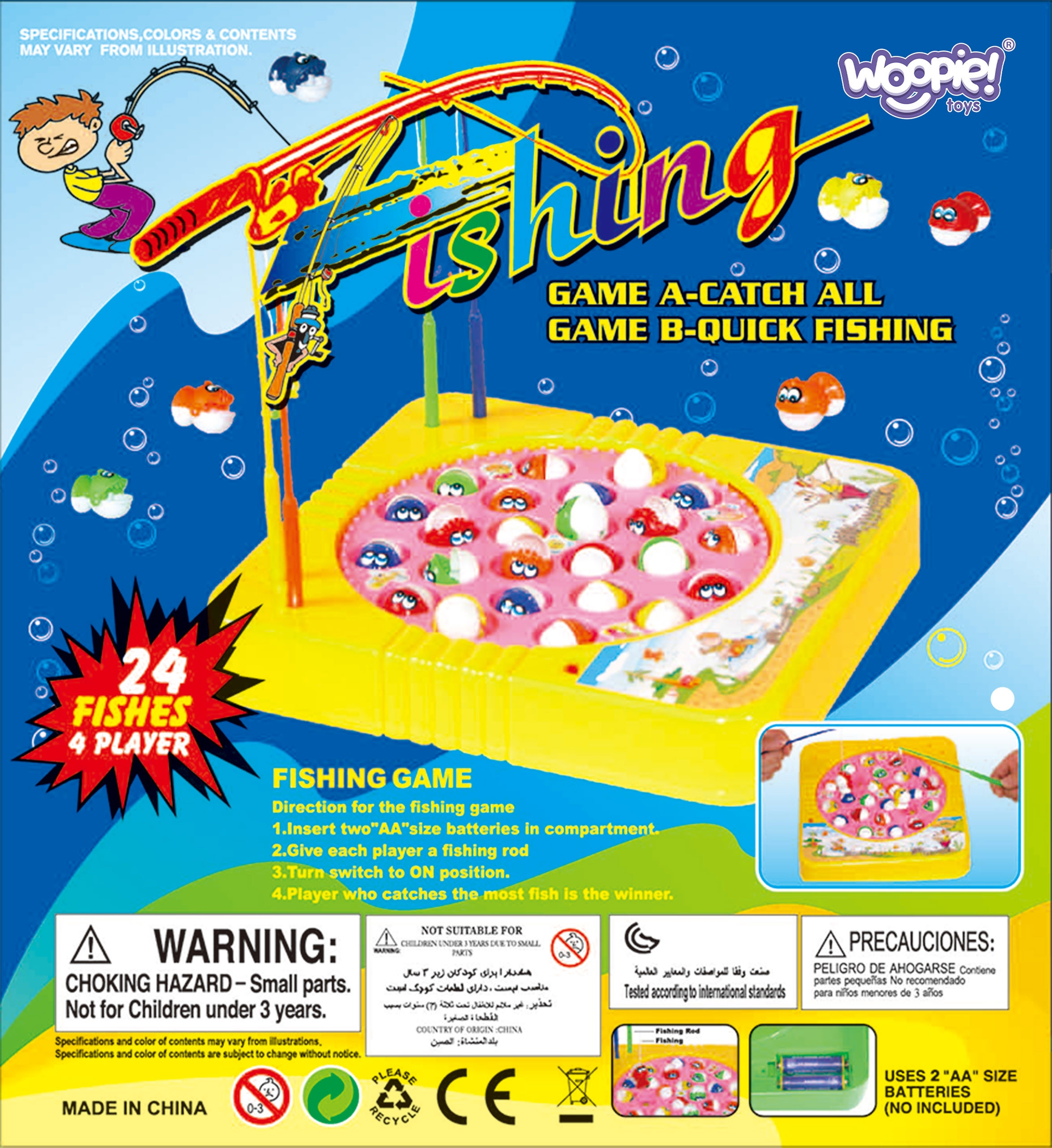 WOOPIE Fishing Fishing Arcade Game 4 players - Slika 7