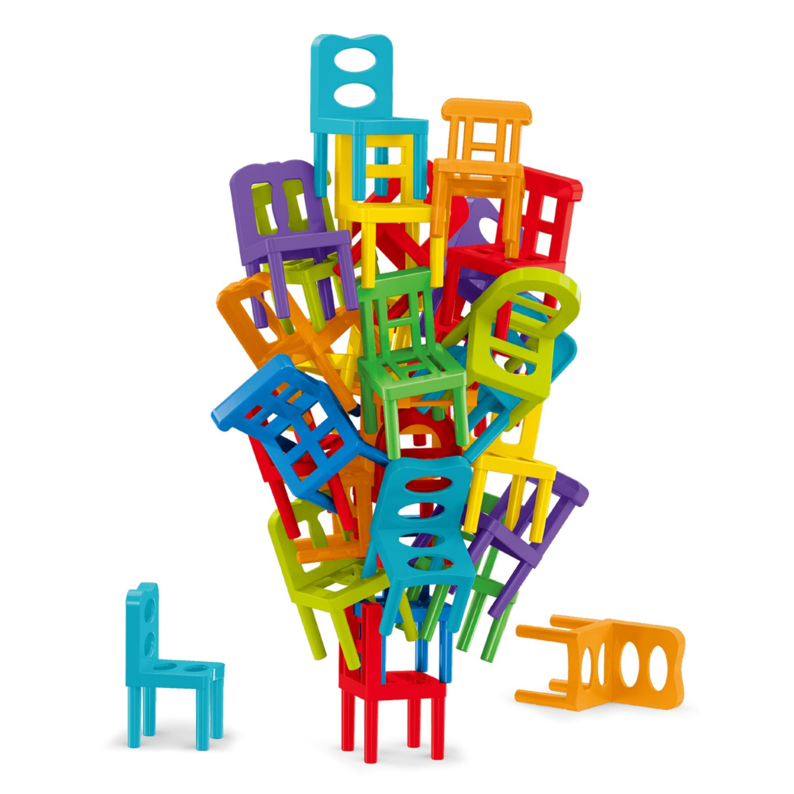 WOOPIE Arcade Game Block Puzzle Balancing Chairs 36 pcs. - Slika 6