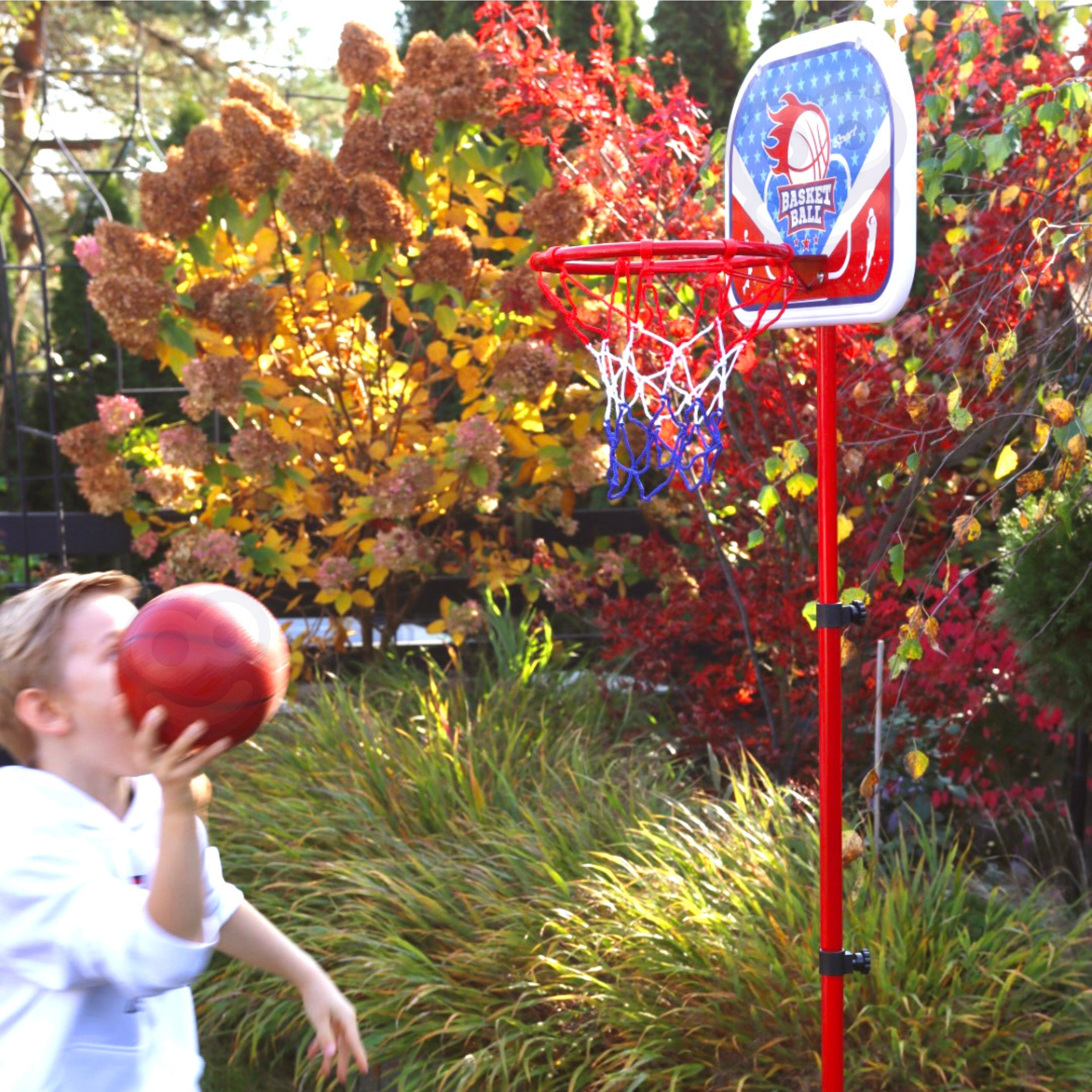 WOOPIE Freestanding Basketball Set Adjustable Height 90-170cm + Ball - Slika 4