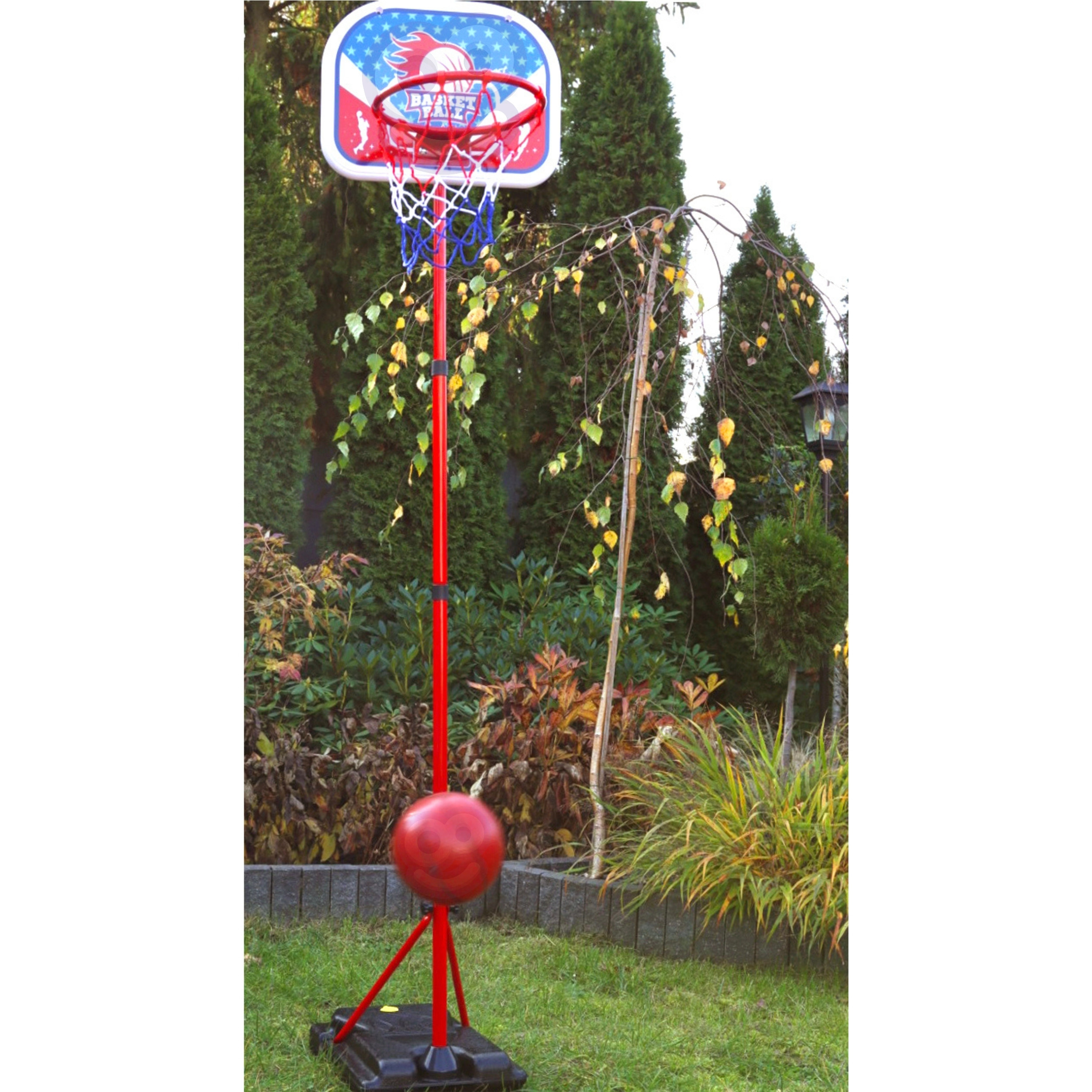 WOOPIE Freestanding Basketball Set Adjustable Height 90-170cm + Ball - Slika 6