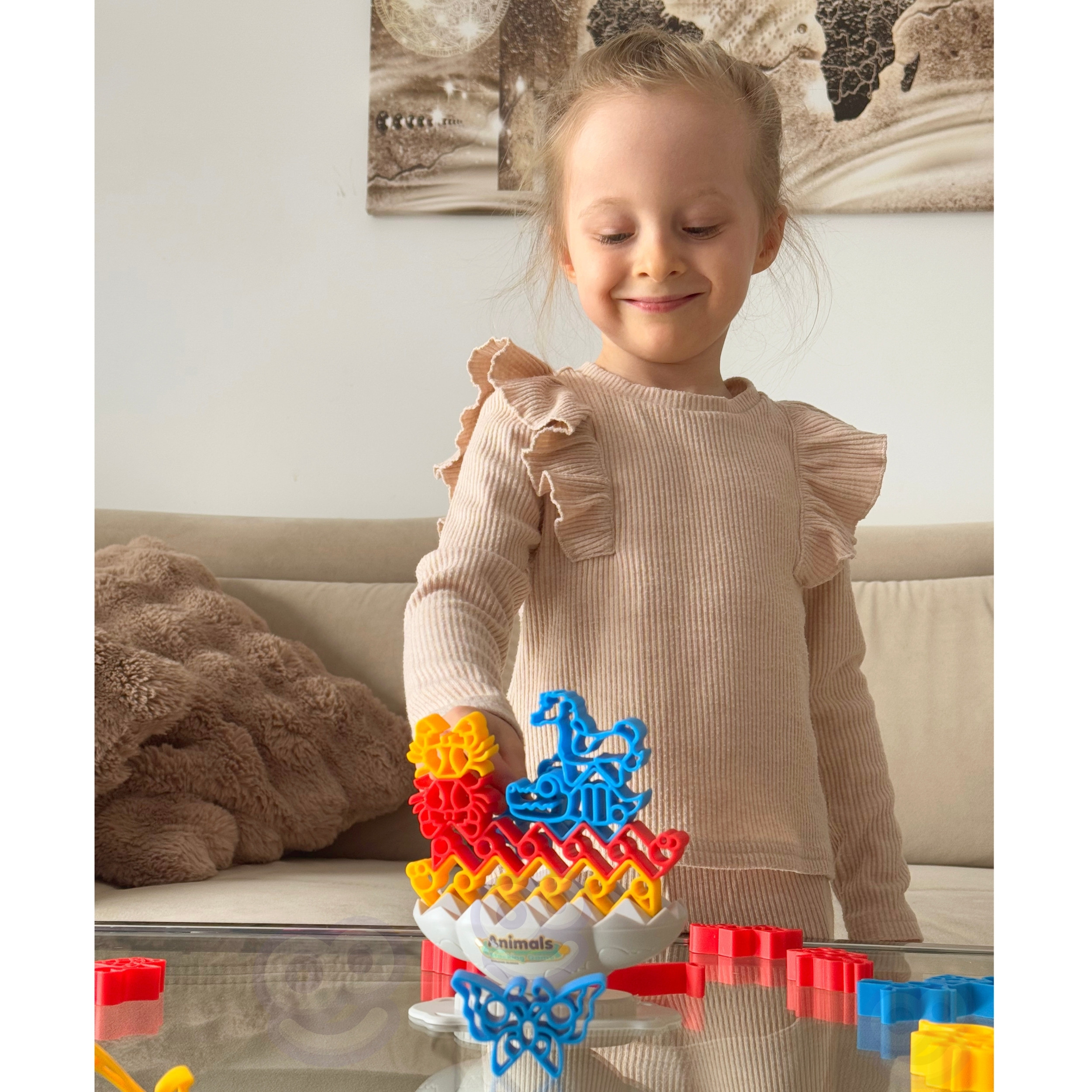 WOOPIE Animal Balancing Skill Game Animal Tower - Slika 3