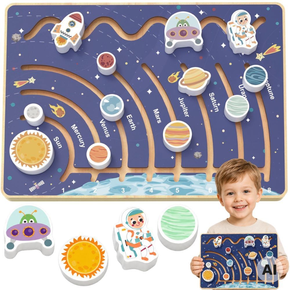 TOOKY TOY Solar System Educational Board