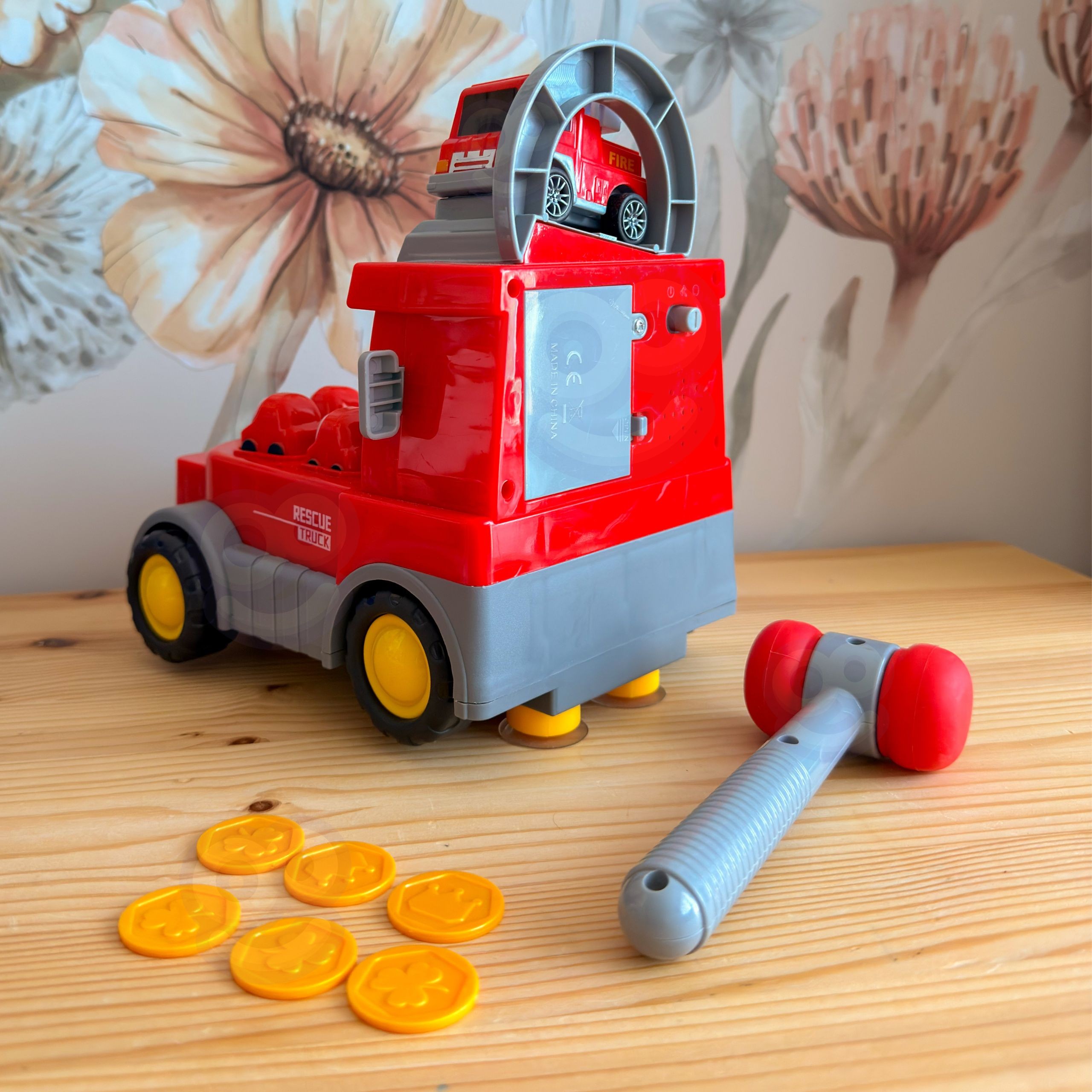 WOOPIE Hammer Strike Skill Game Fire Department with Accessories - Slika 8