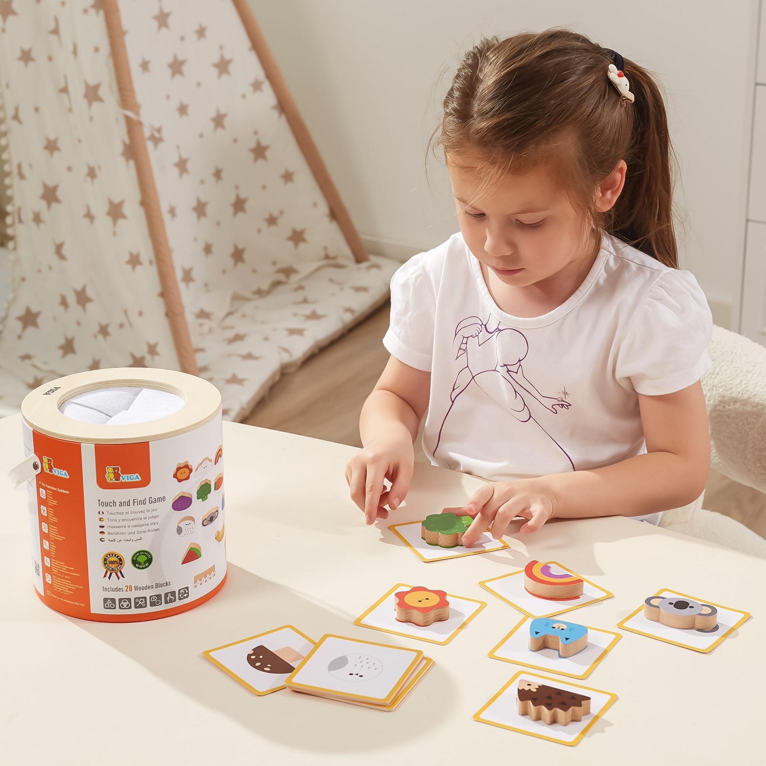 VIGA Wooden Blind Game Pattern Drawing - Slika 3