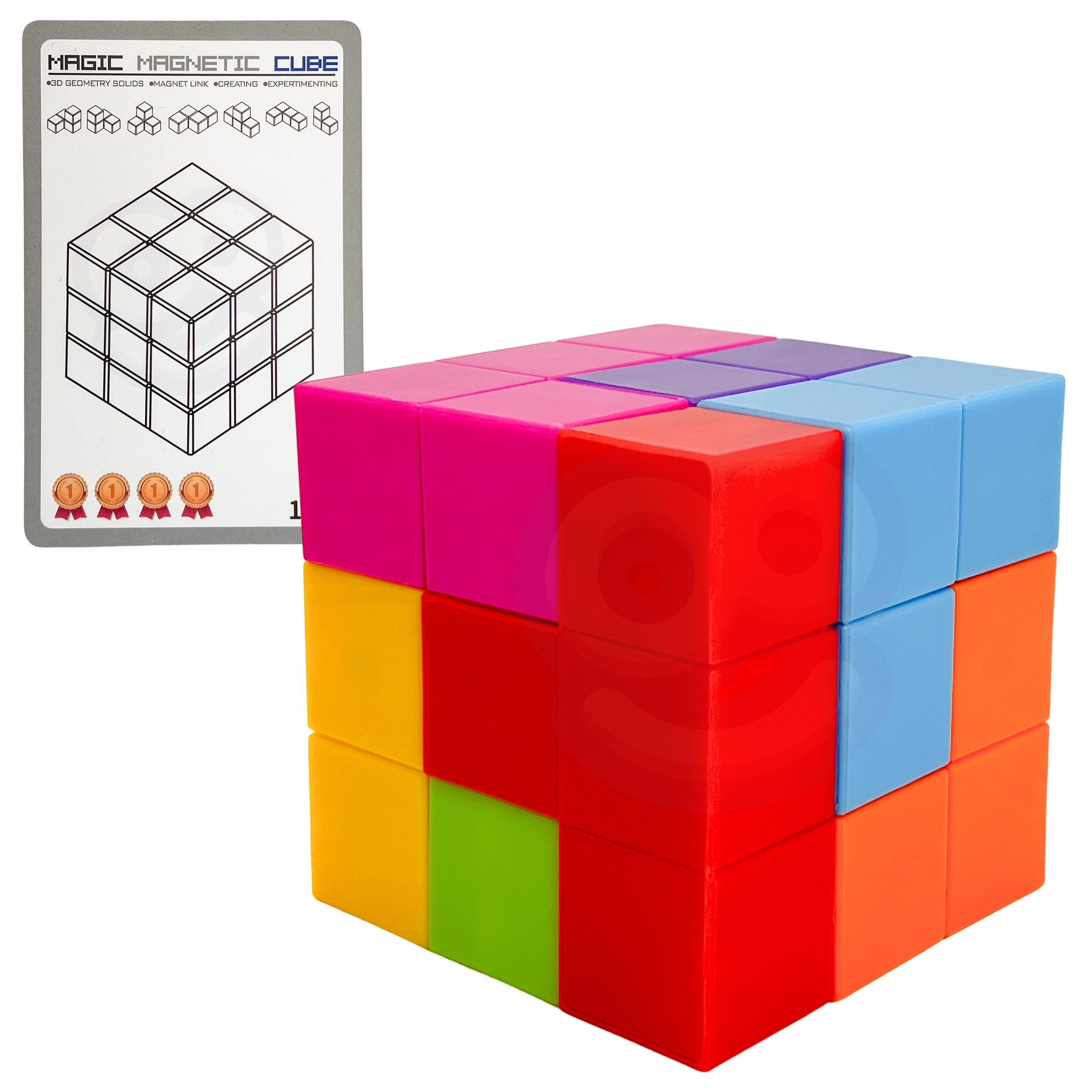 WOOPIE Tetris Cube Puzzle with Card Set - Slika 7